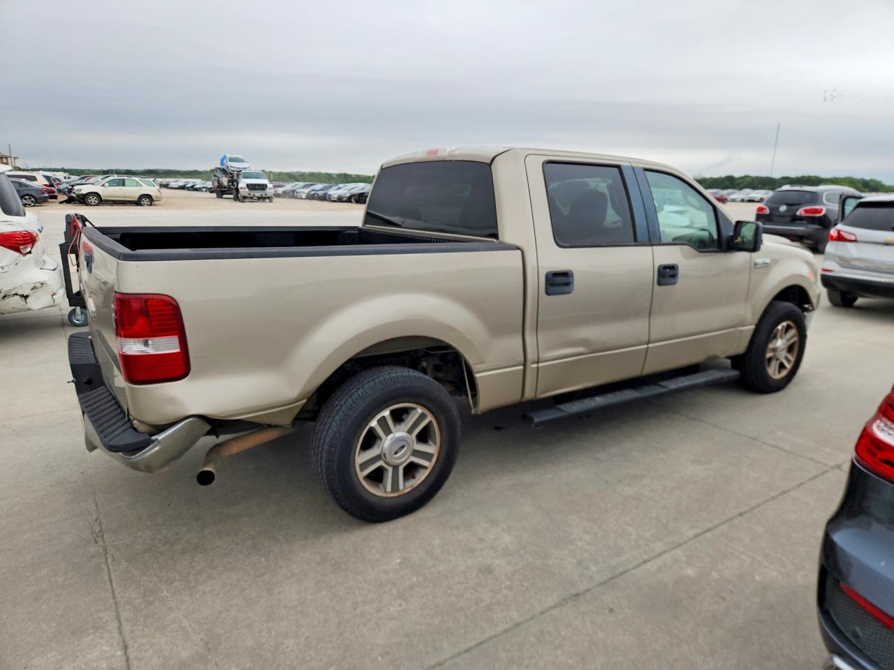 2008 Ford F150 Supercrew Beige vin: 1FTPW12V48KC85250