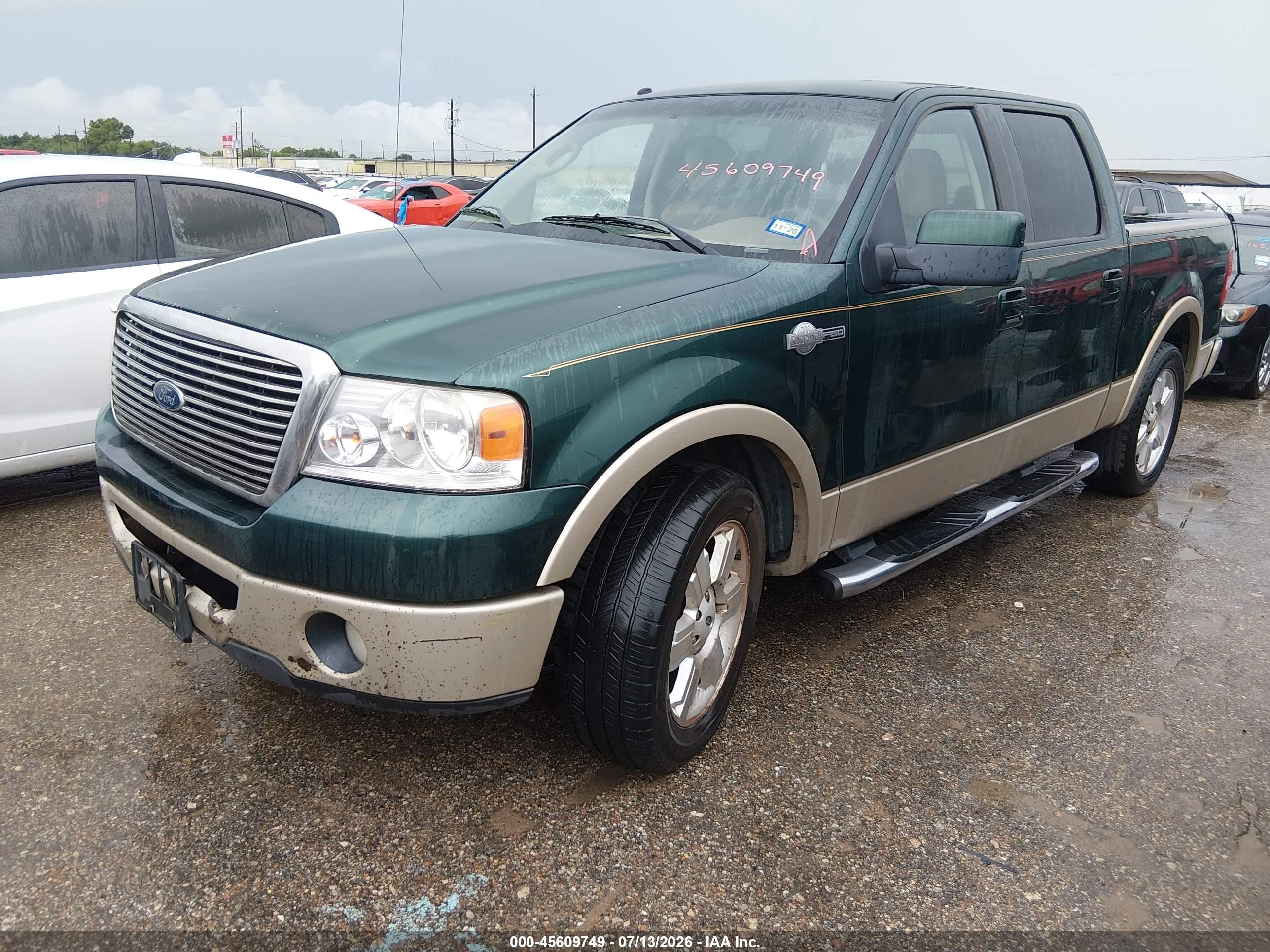 2008 Ford F-150 60th Anniversary/fx2/king Ranch/lariat/xlt Green vin: 1FTPW12V48KD36715