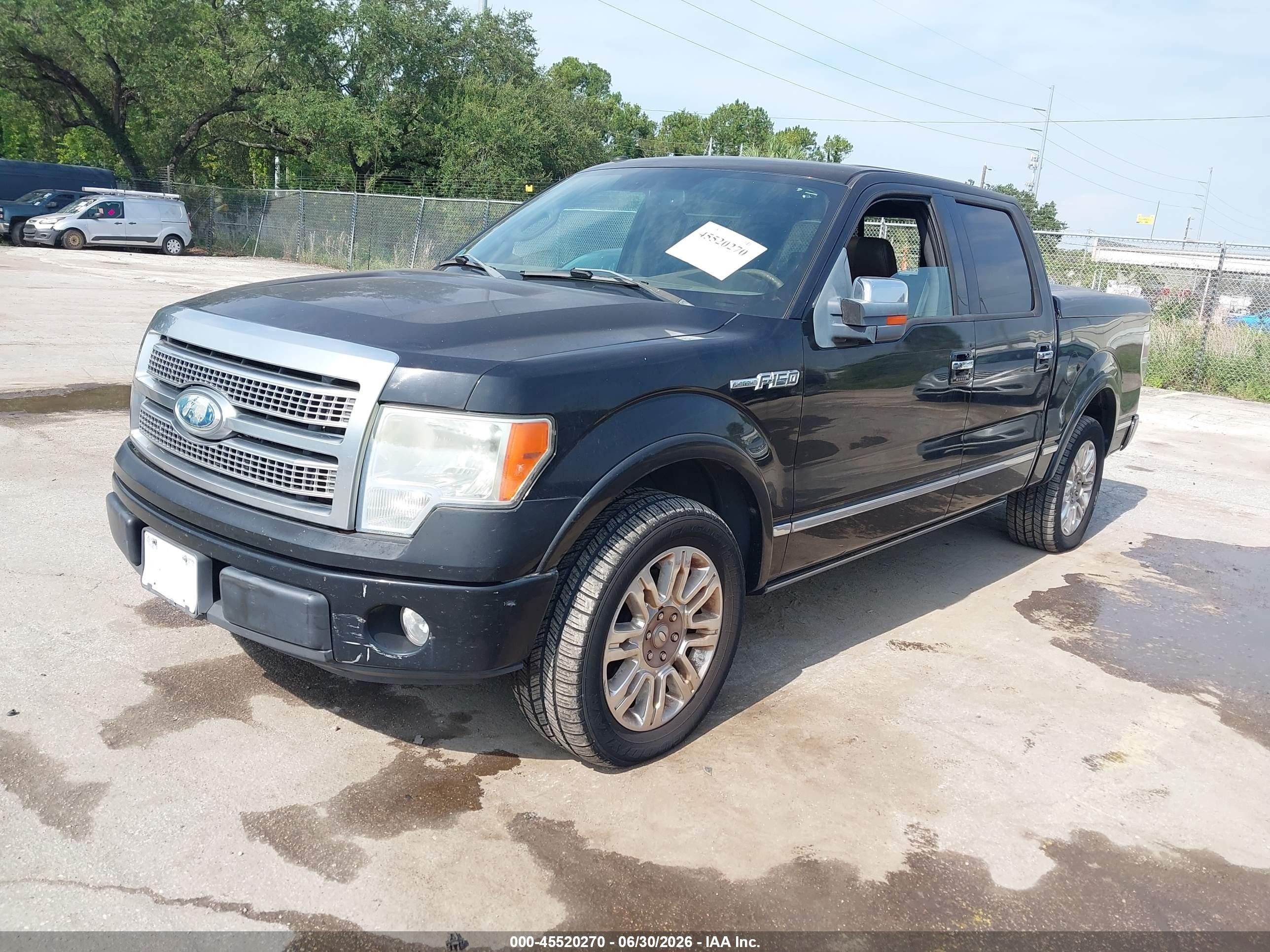 2009 Ford F-150 King Ranch/lariat/platinum/xl/xlt Black vin: 1FTPW12V49FA68453