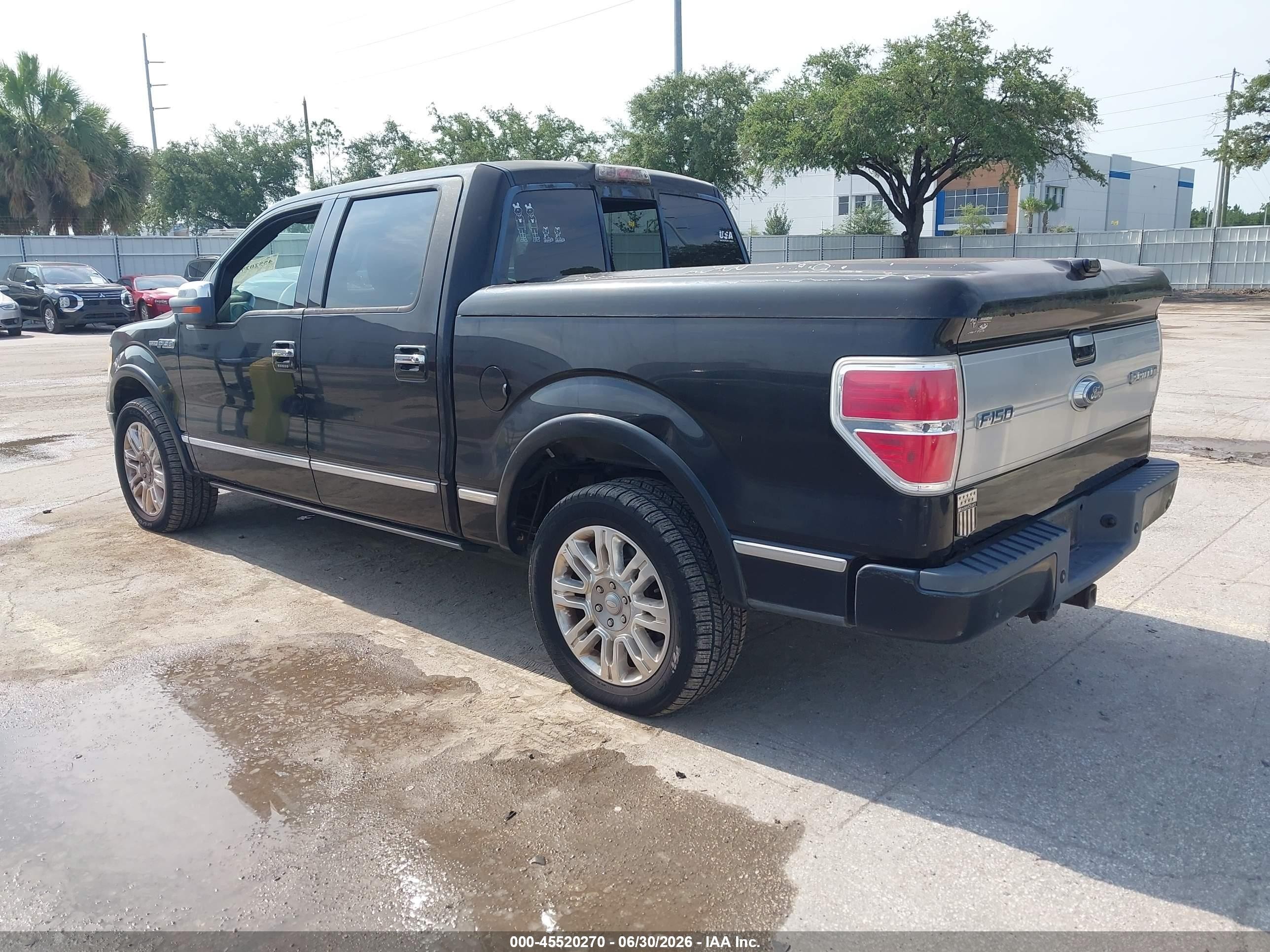 2009 Ford F-150 King Ranch/lariat/platinum/xl/xlt Black vin: 1FTPW12V49FA68453