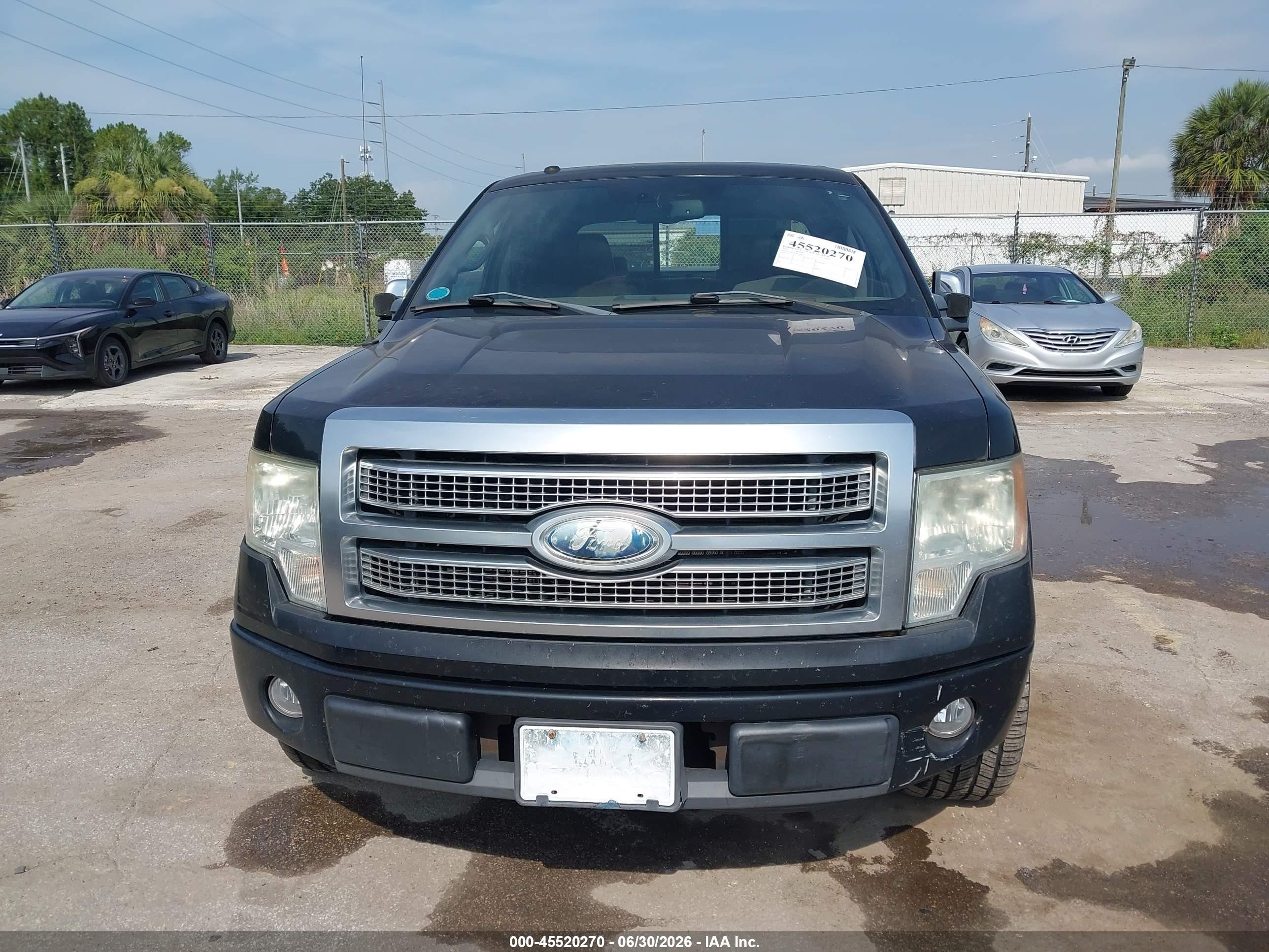 2009 Ford F-150 King Ranch/lariat/platinum/xl/xlt Black vin: 1FTPW12V49FA68453