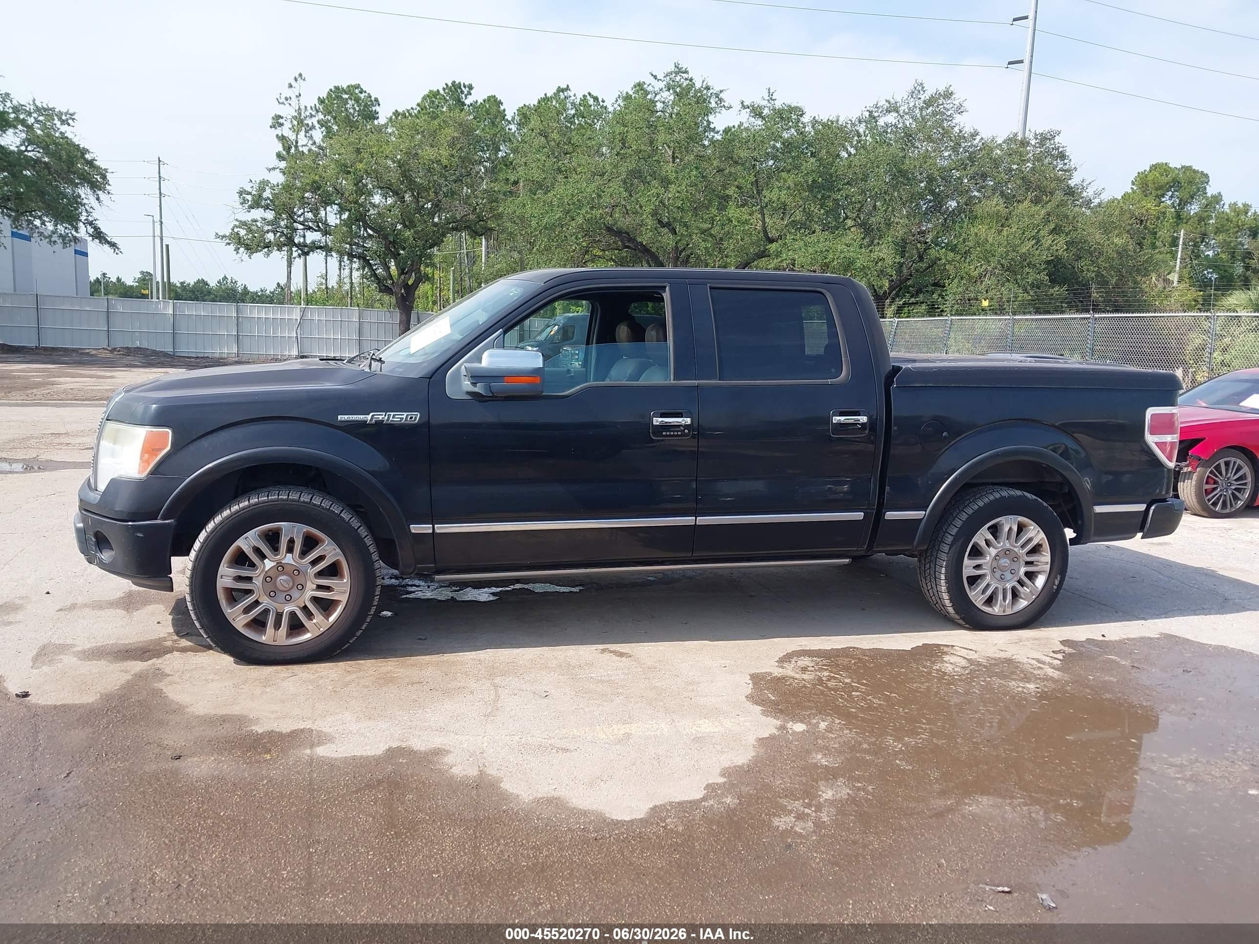 2009 Ford F-150 King Ranch/lariat/platinum/xl/xlt Black vin: 1FTPW12V49FA68453