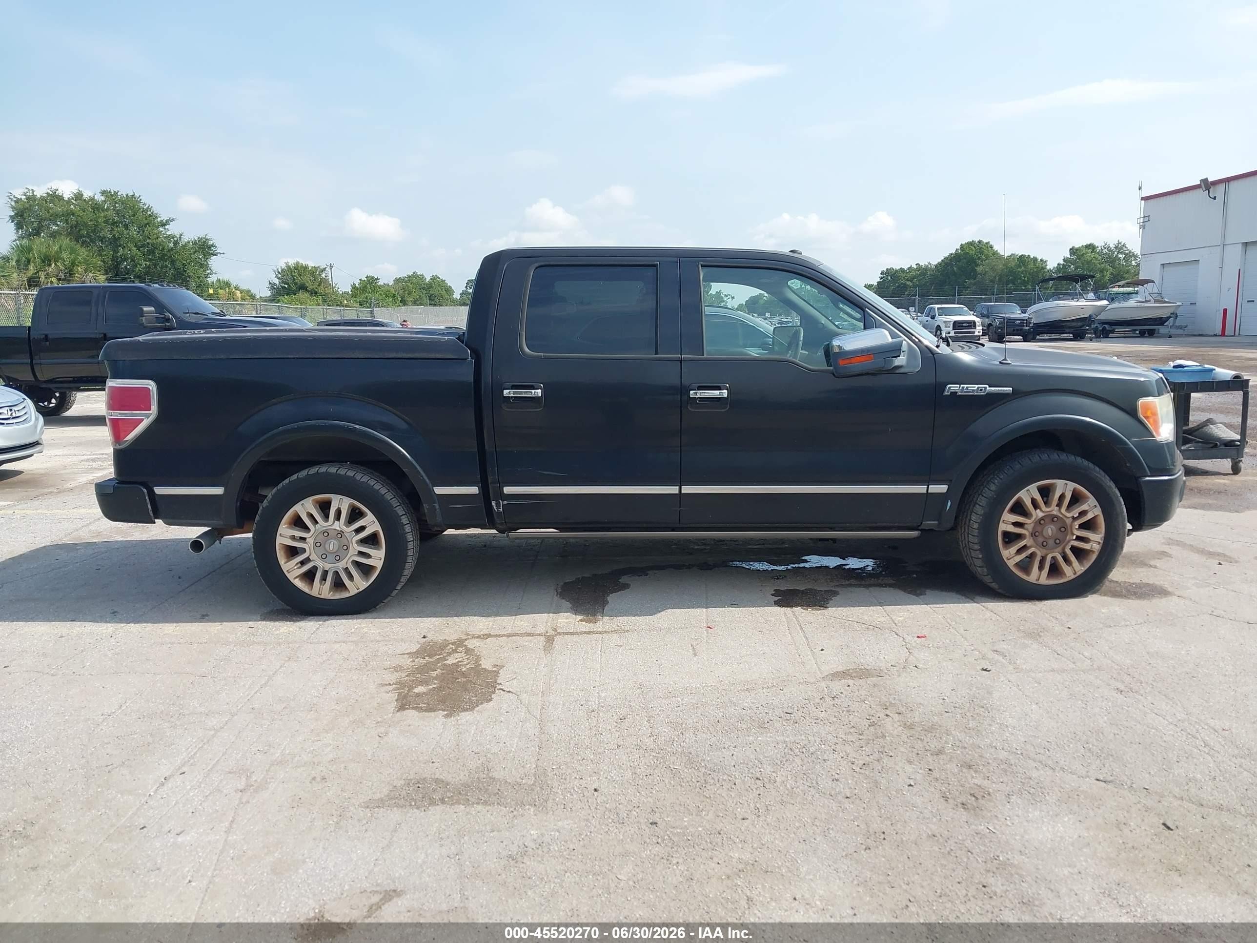 2009 Ford F-150 King Ranch/lariat/platinum/xl/xlt Black vin: 1FTPW12V49FA68453