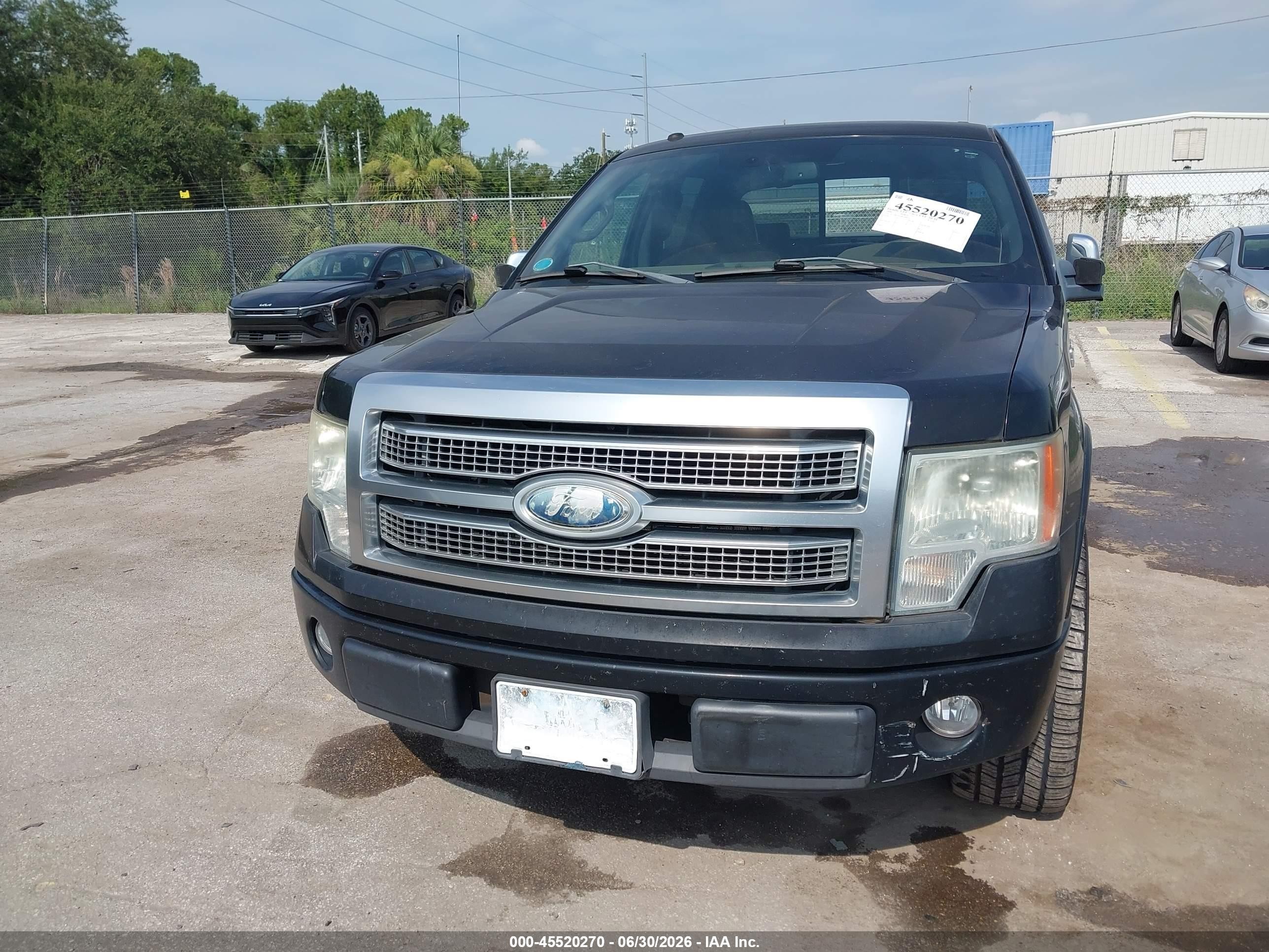2009 Ford F-150 King Ranch/lariat/platinum/xl/xlt Black vin: 1FTPW12V49FA68453