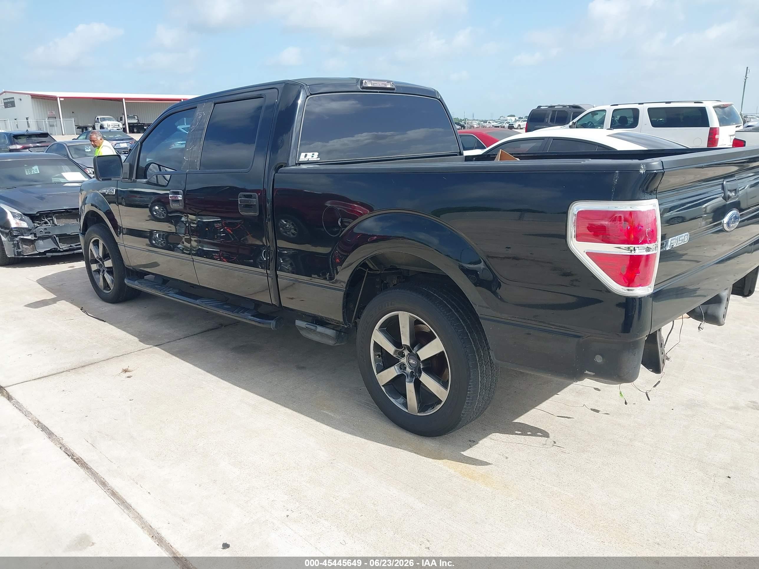 2009 Ford F-150 Xlt Black vin: 1FTPW12V49FA75709