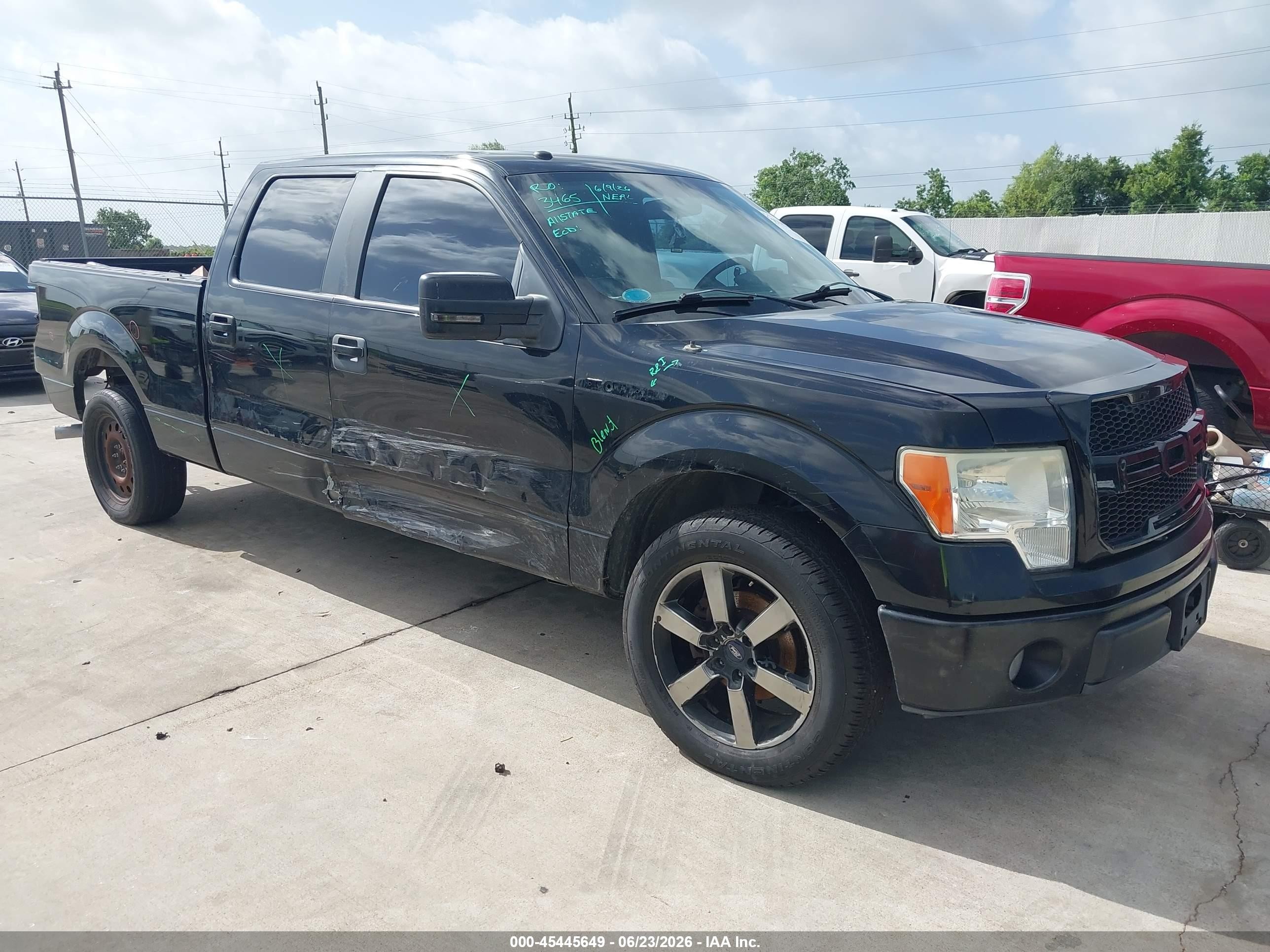 2009 Ford F-150 Xlt Black vin: 1FTPW12V49FA75709