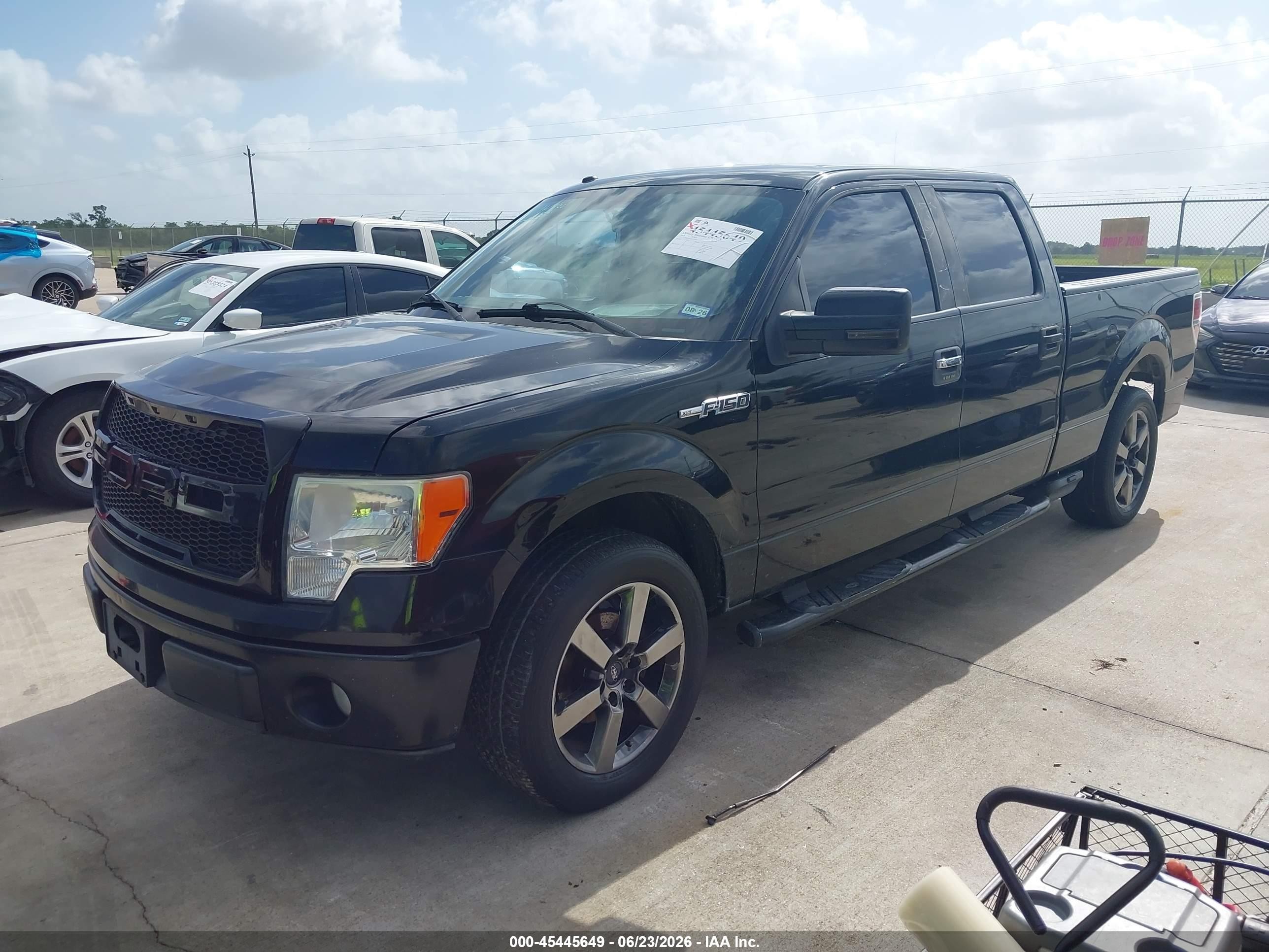 2009 Ford F-150 Xlt Black vin: 1FTPW12V49FA75709
