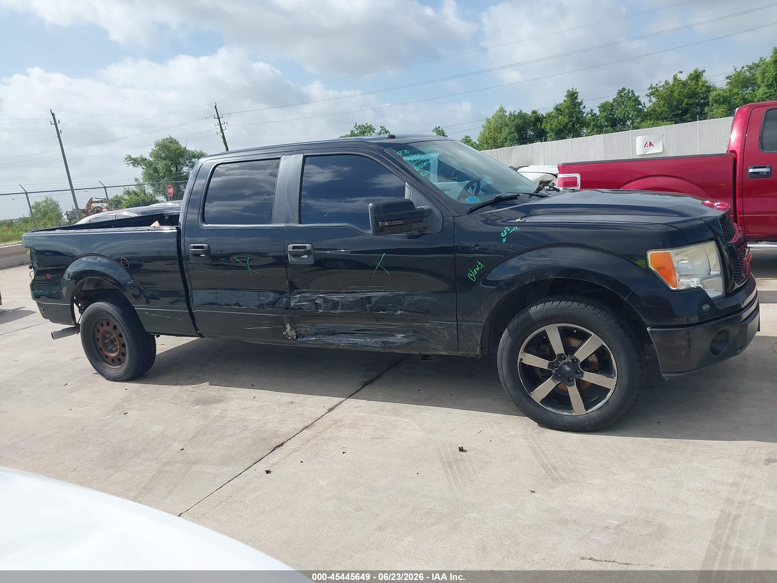 2009 Ford F-150 Xlt Black vin: 1FTPW12V49FA75709