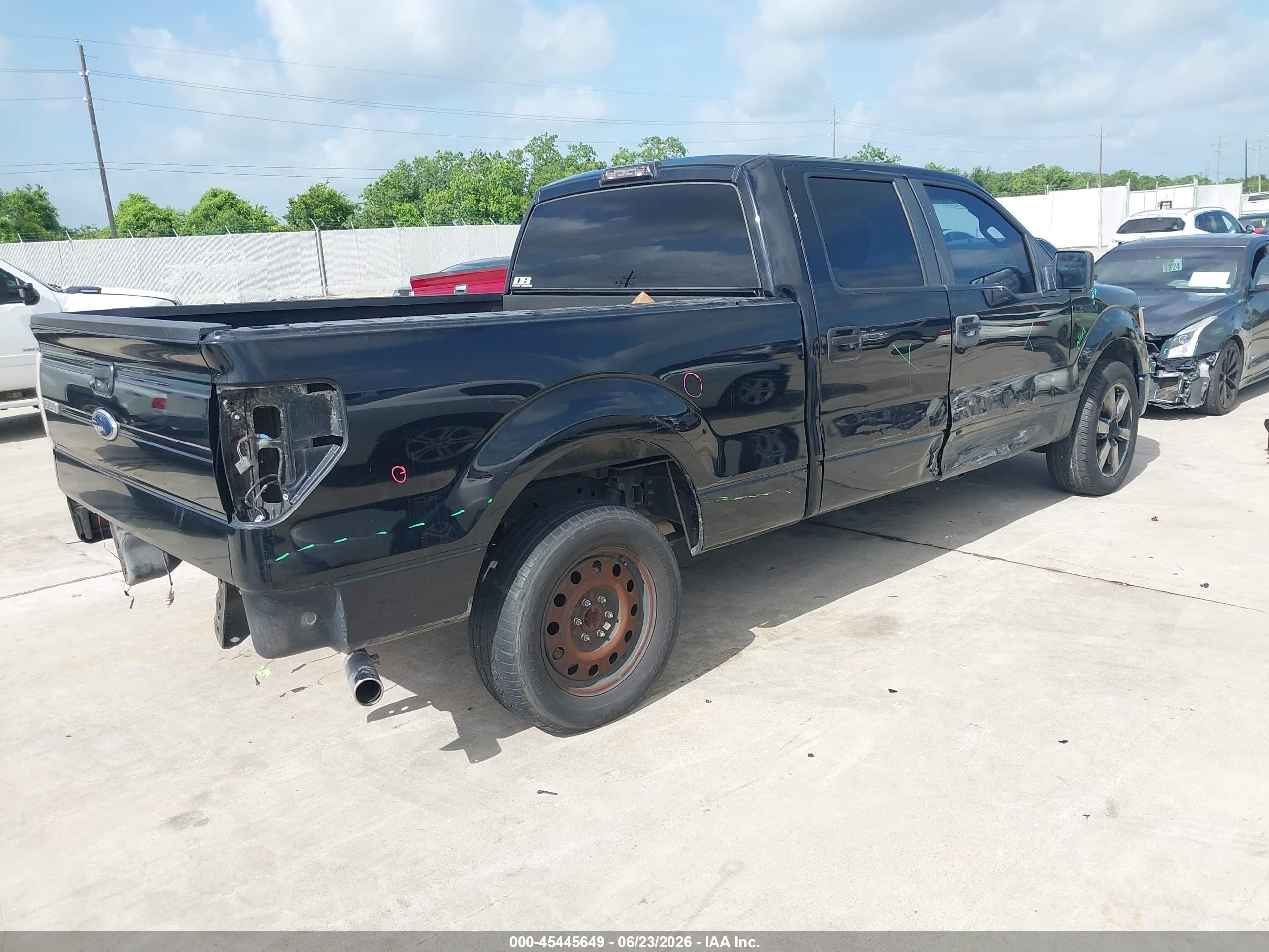 2009 Ford F-150 Xlt Black vin: 1FTPW12V49FA75709
