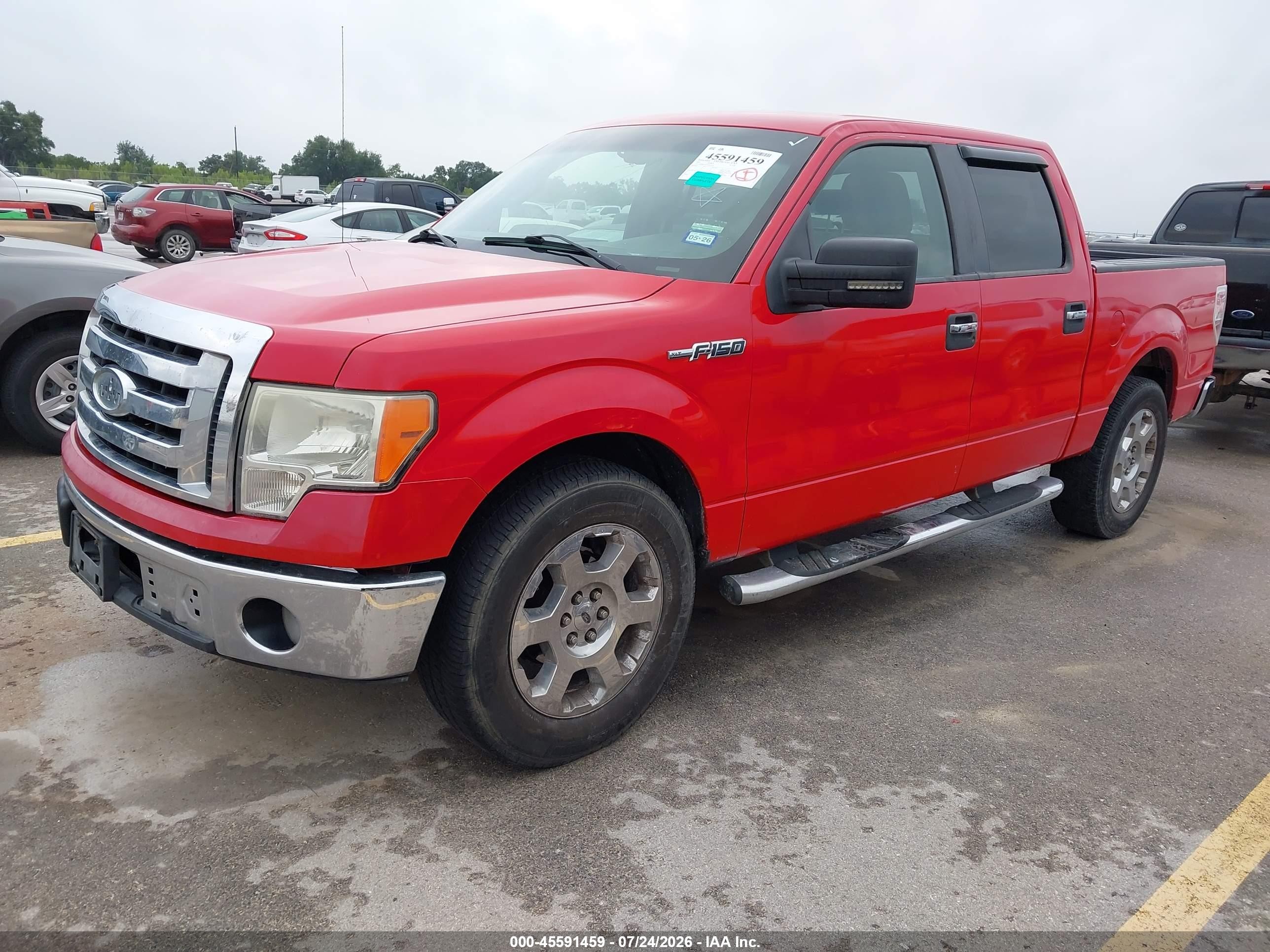 2009 Ford F-150 King Ranch/lariat/platinum/xl/xlt Красный vin: 1FTPW12V49FB14430