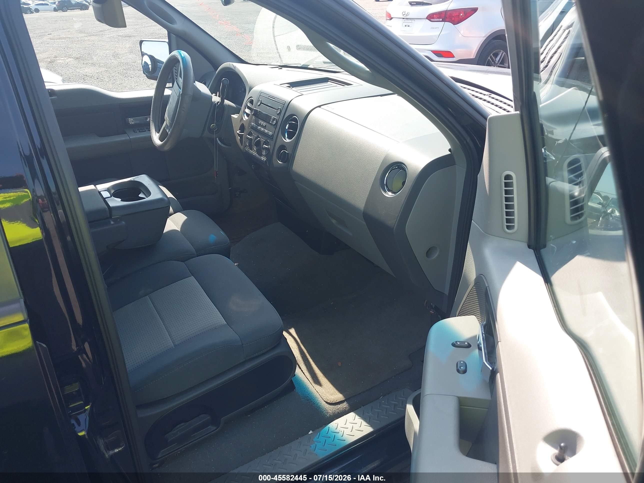 2007 Ford F-150 Lariat/xlt Black vin: 1FTPW12V57FA19100