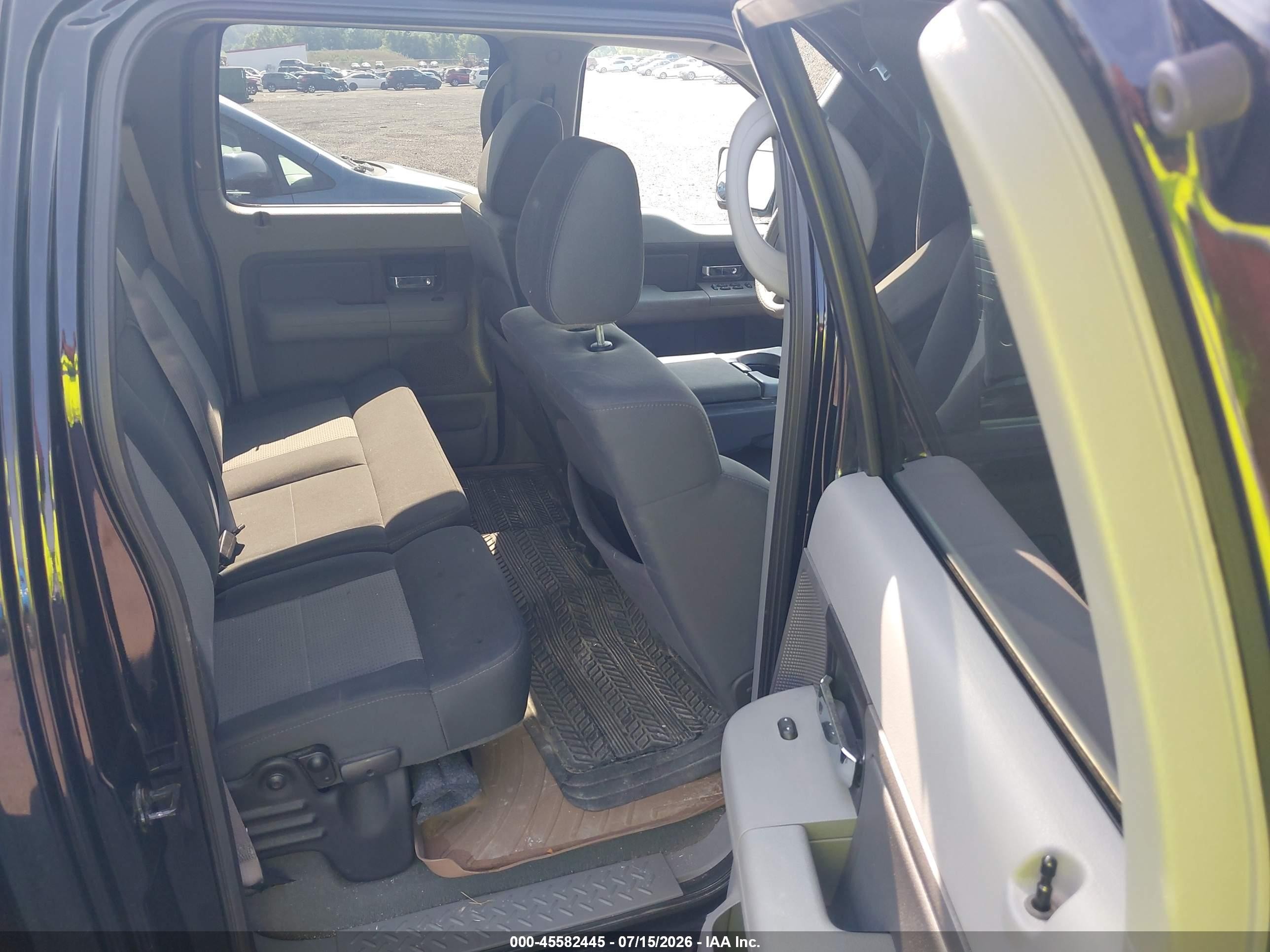 2007 Ford F-150 Lariat/xlt Black vin: 1FTPW12V57FA19100