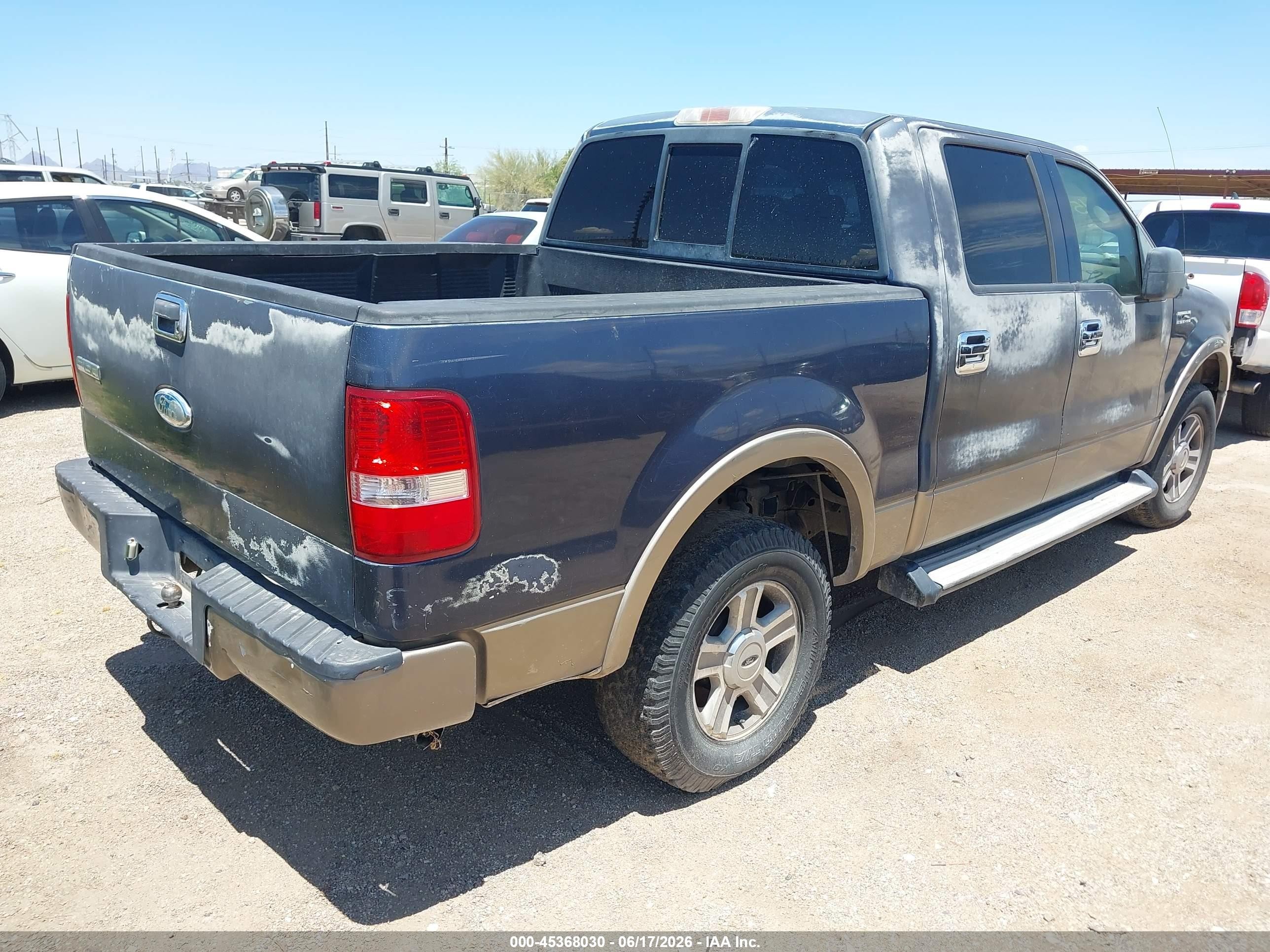 2006 Ford F-150 Lariat/xlt Dark Blue vin: 1FTPW12V66FA95164