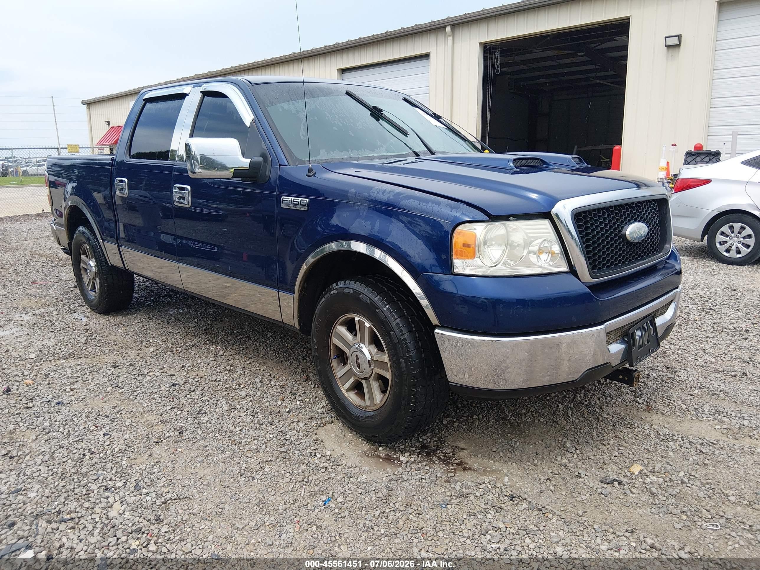 2007 Ford F-150 Fx2/lariat/xlt Blue vin: 1FTPW12V67FA15413
