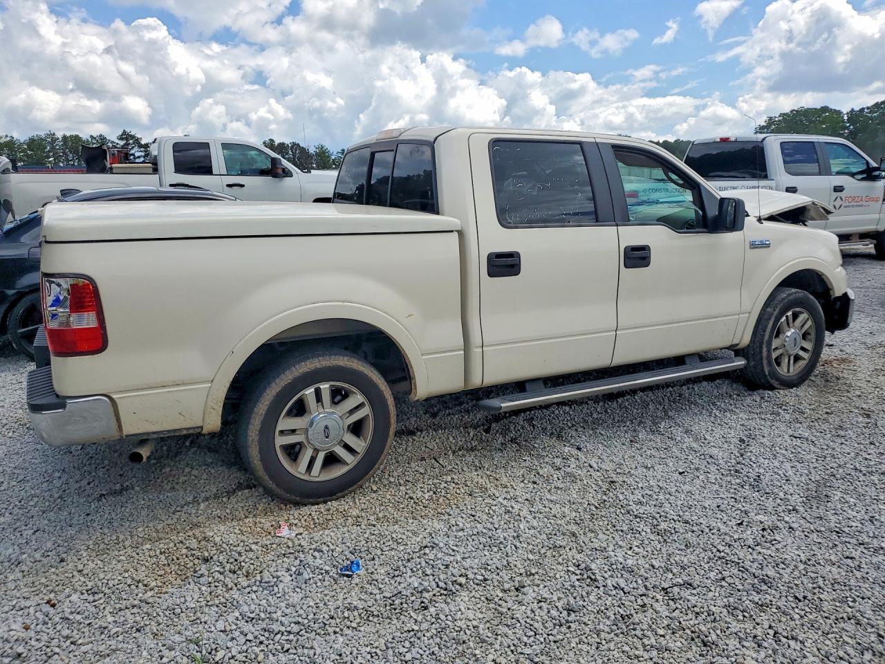 2007 Ford F150 Supercrew White vin: 1FTPW12V67FA44894