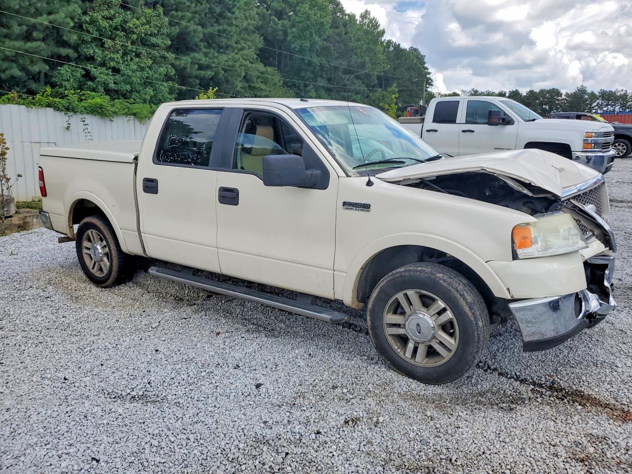 2007 Ford F150 Supercrew White vin: 1FTPW12V67FA44894