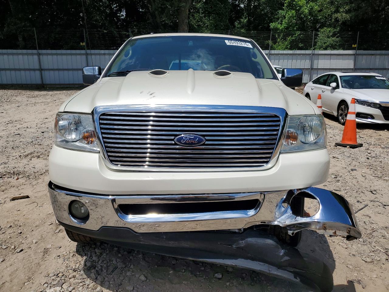 2007 Ford F150 Supercrew White vin: 1FTPW12V67FB90650