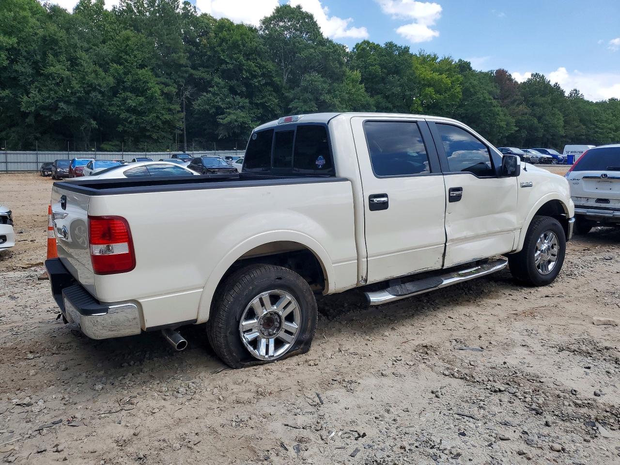 2007 Ford F150 Supercrew White vin: 1FTPW12V67FB90650