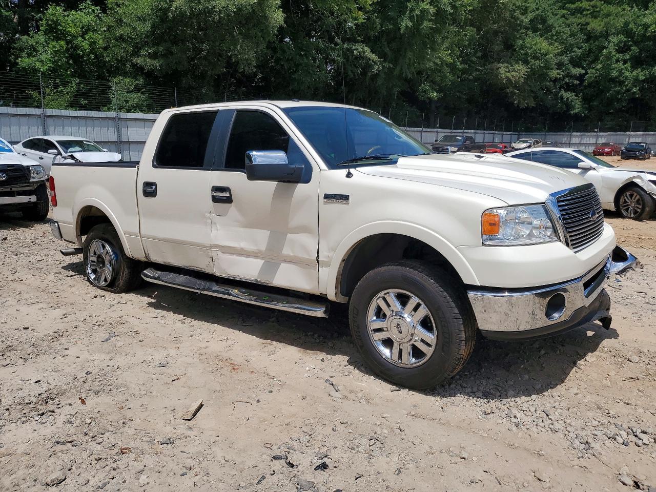 2007 Ford F150 Supercrew White vin: 1FTPW12V67FB90650