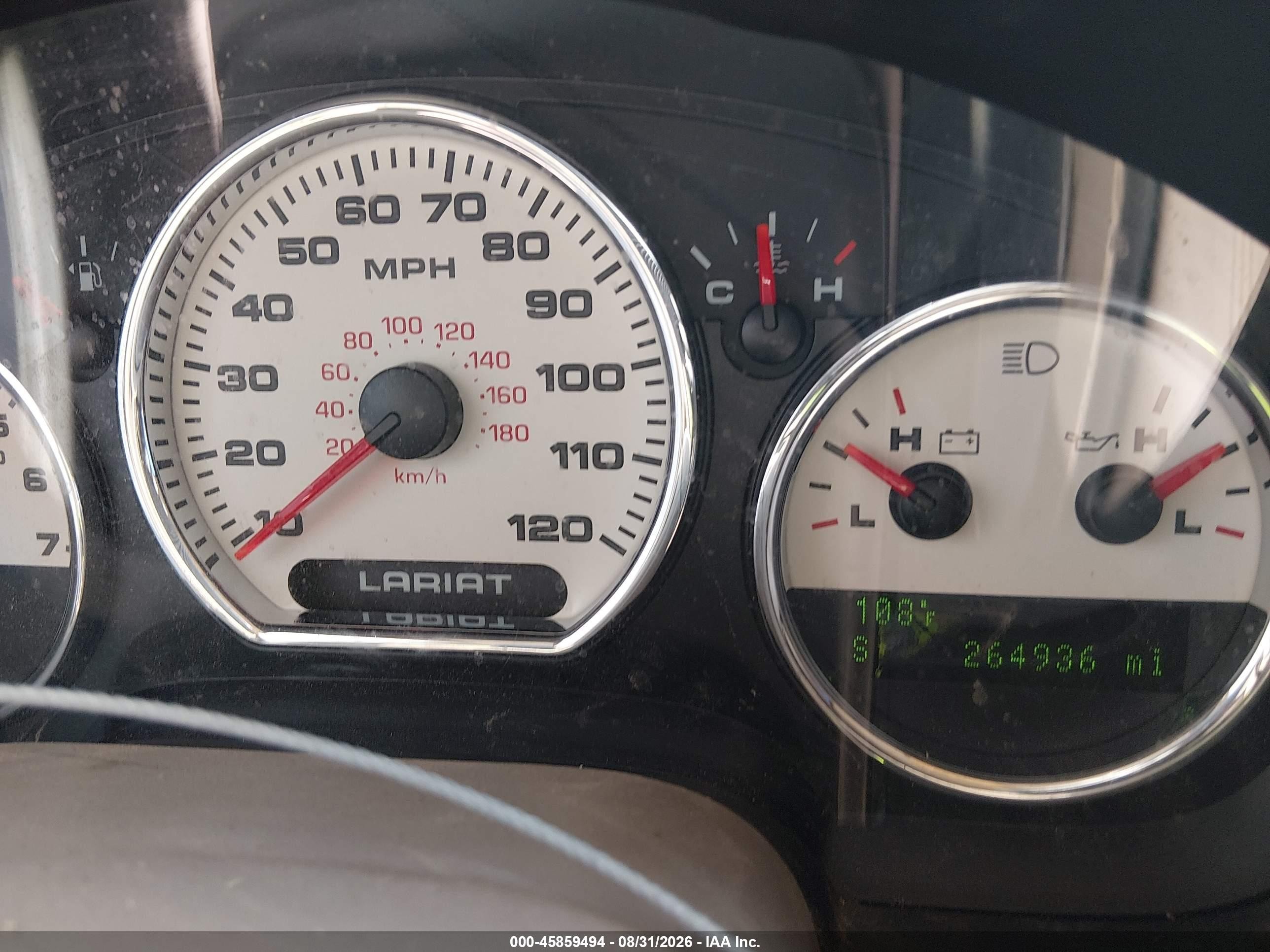 2007 Ford F-150 Lariat/xlt Black vin: 1FTPW12V67KC47372