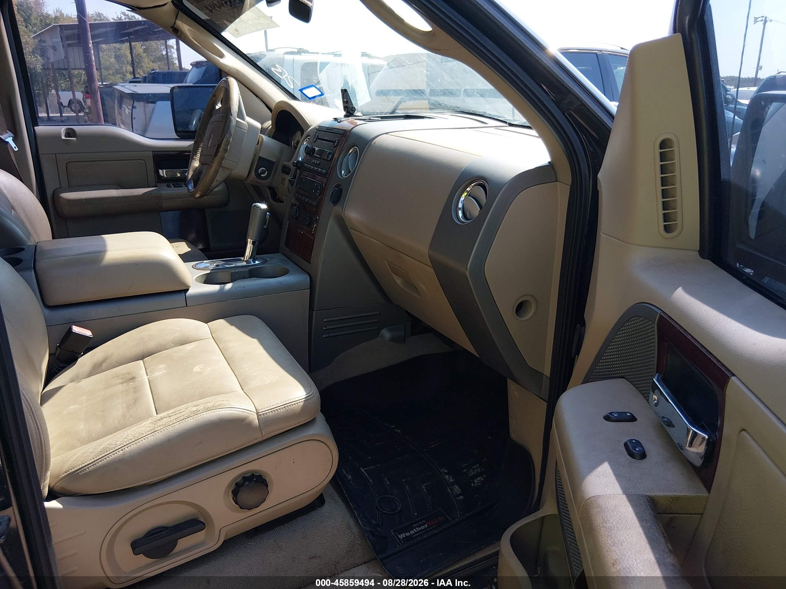 2007 Ford F-150 Lariat/xlt Black vin: 1FTPW12V67KC47372