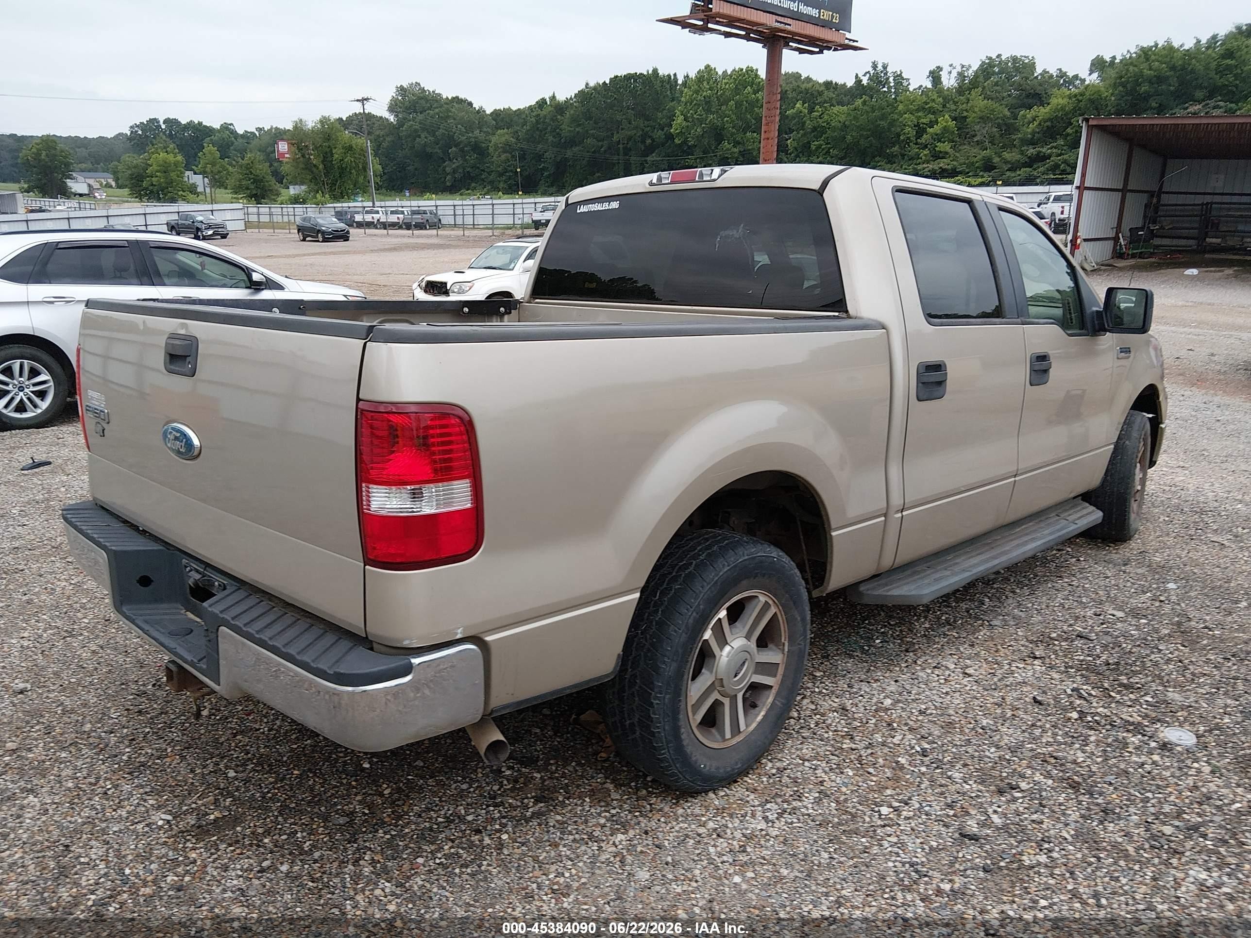 2007 Ford F-150 Lariat/xlt Gold vin: 1FTPW12V67KD36455
