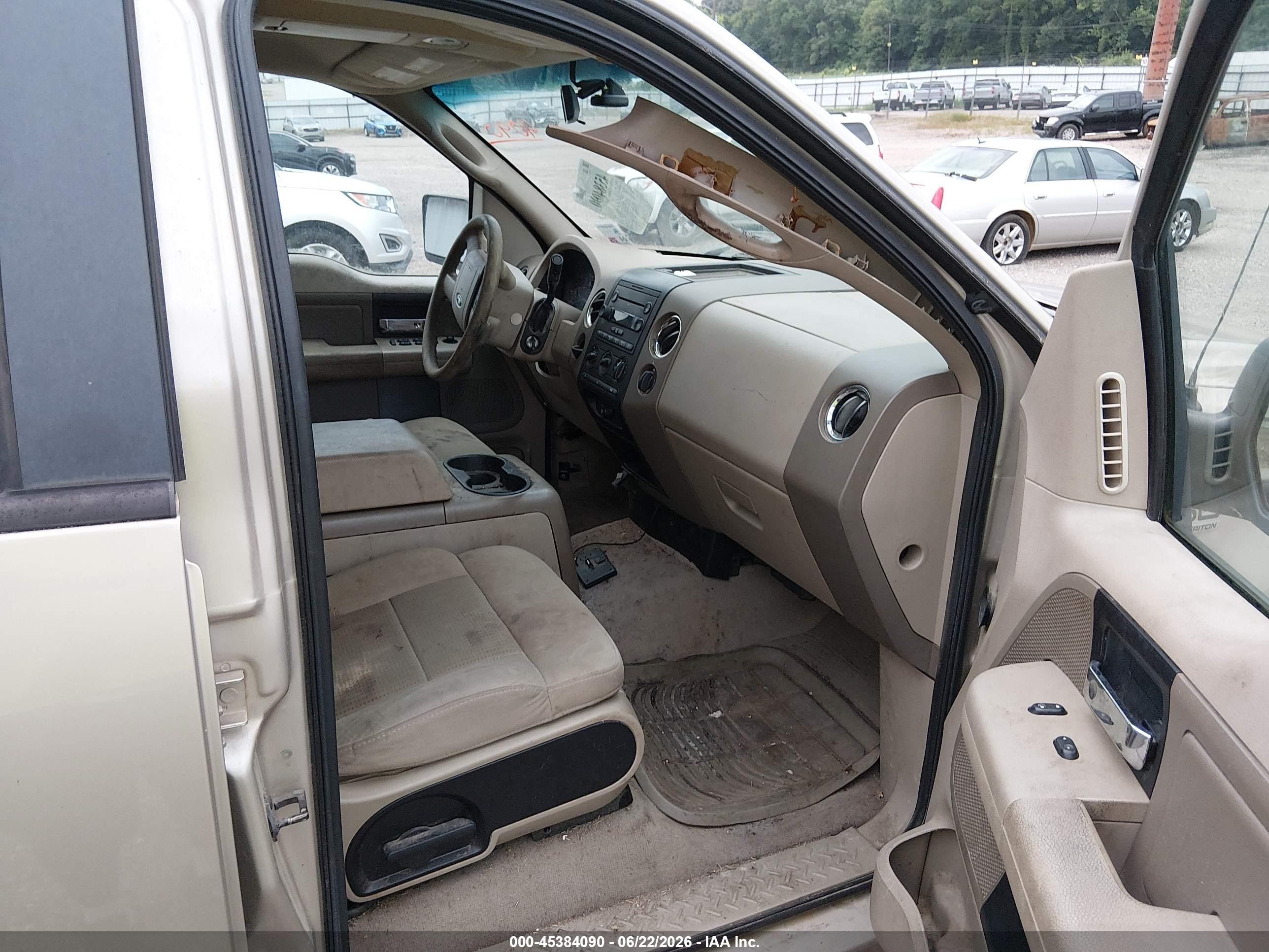 2007 Ford F-150 Lariat/xlt Gold vin: 1FTPW12V67KD36455