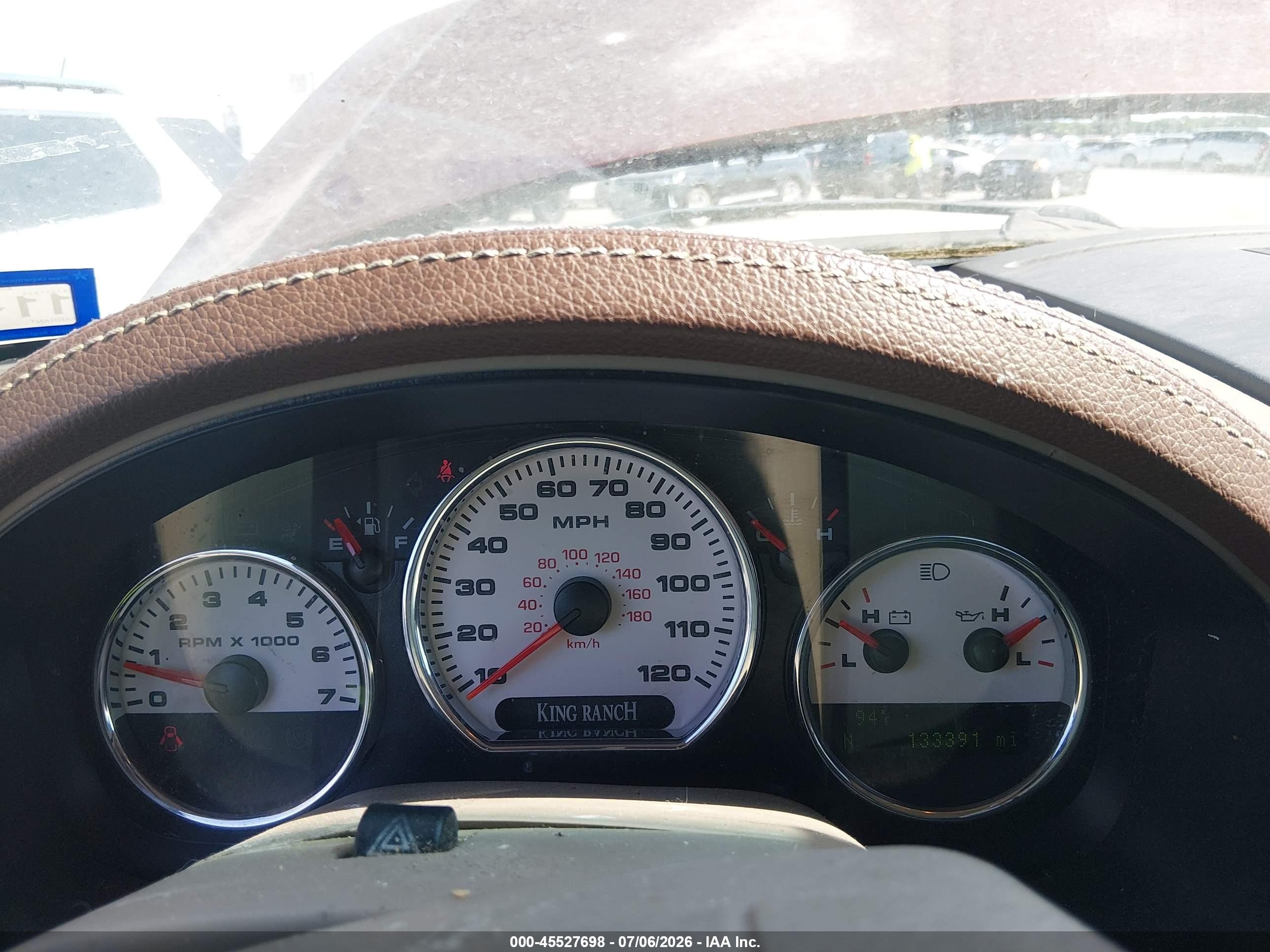 2007 Ford F-150 Lariat/xlt Maroon vin: 1FTPW12V67KD46600