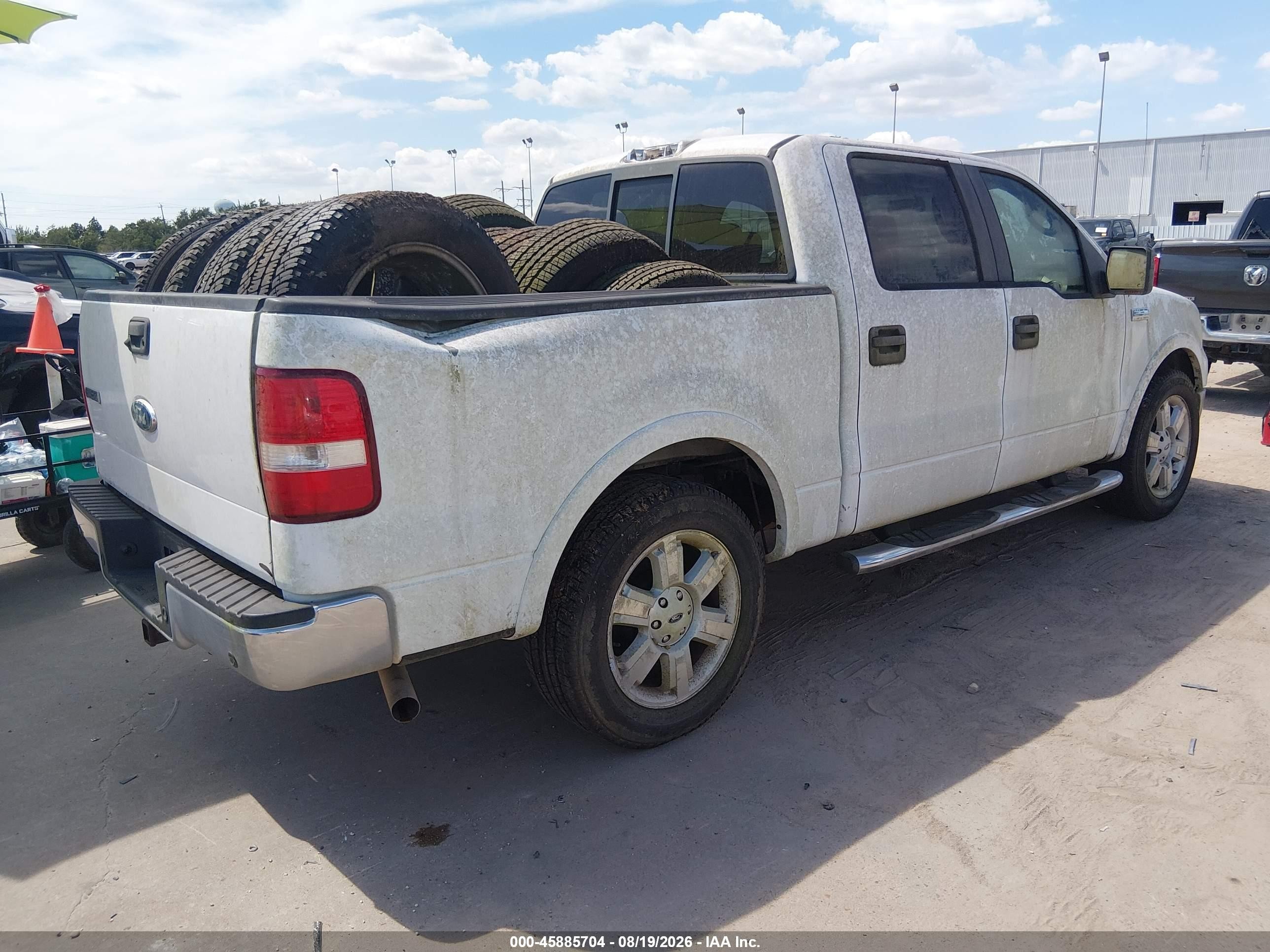 2008 Ford F-150 60th Anniversary/fx2/king Ranch/lariat/xlt White vin: 1FTPW12V68FA78836