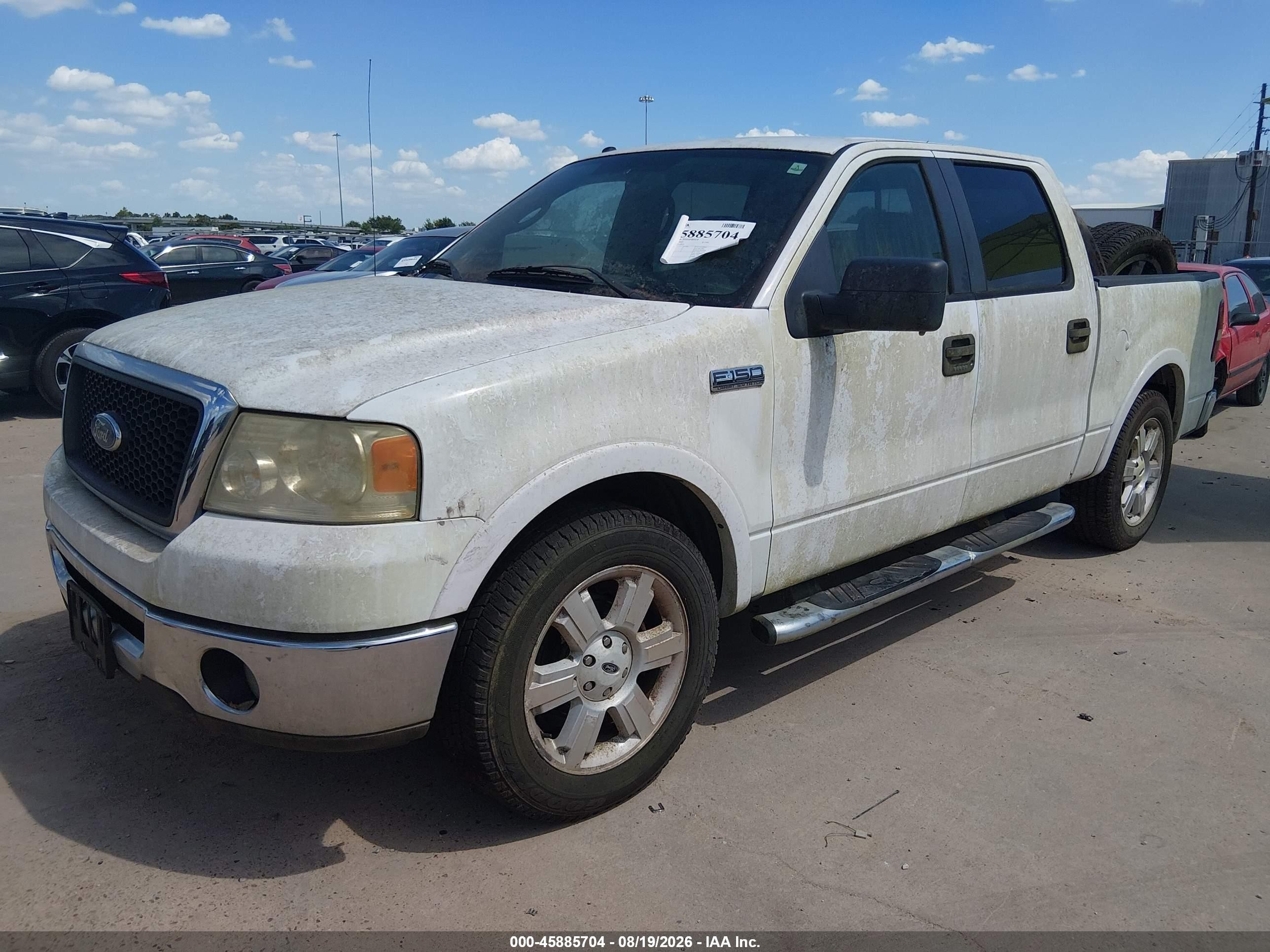 2008 Ford F-150 60th Anniversary/fx2/king Ranch/lariat/xlt White vin: 1FTPW12V68FA78836
