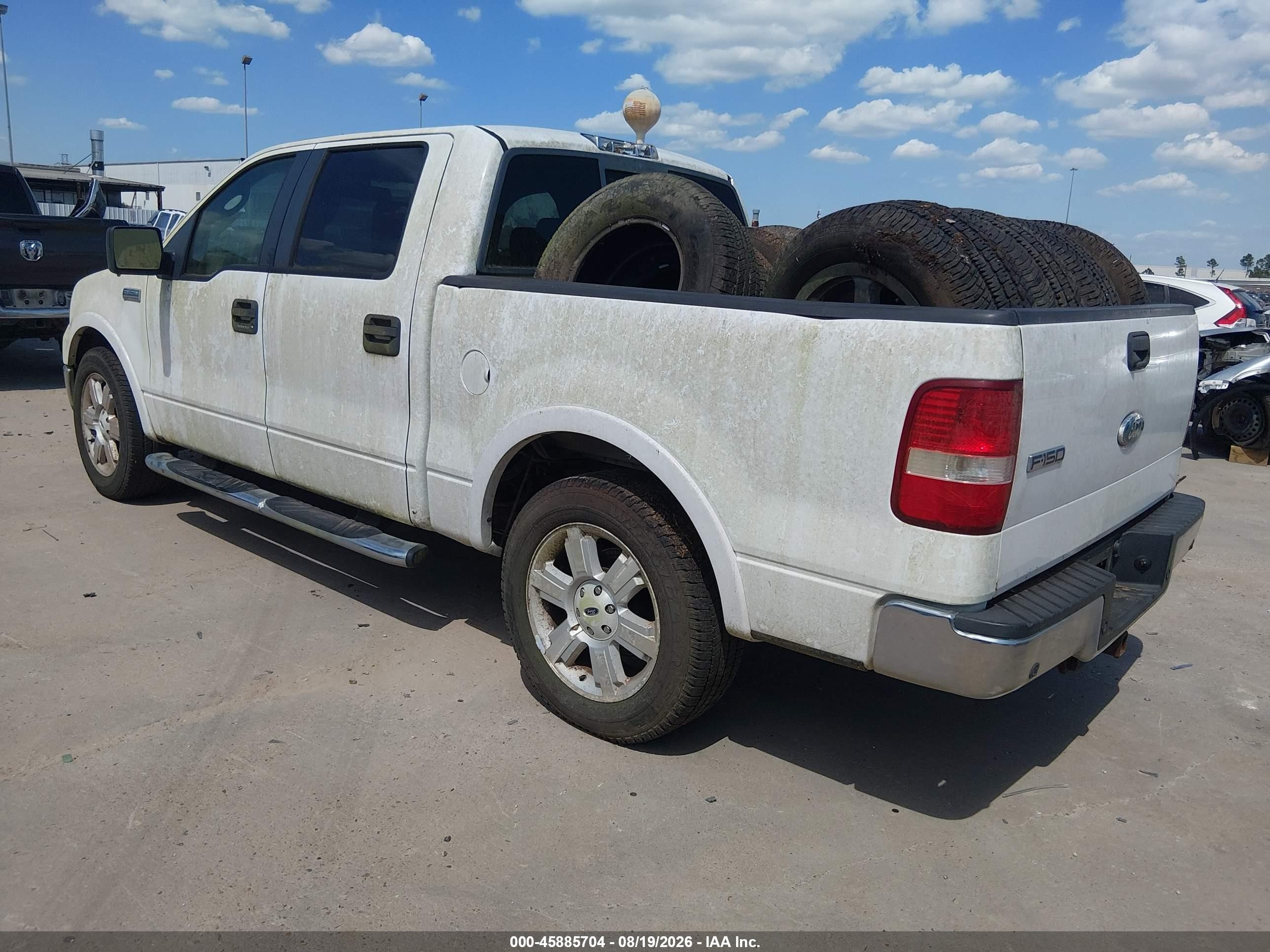 2008 Ford F-150 60th Anniversary/fx2/king Ranch/lariat/xlt White vin: 1FTPW12V68FA78836
