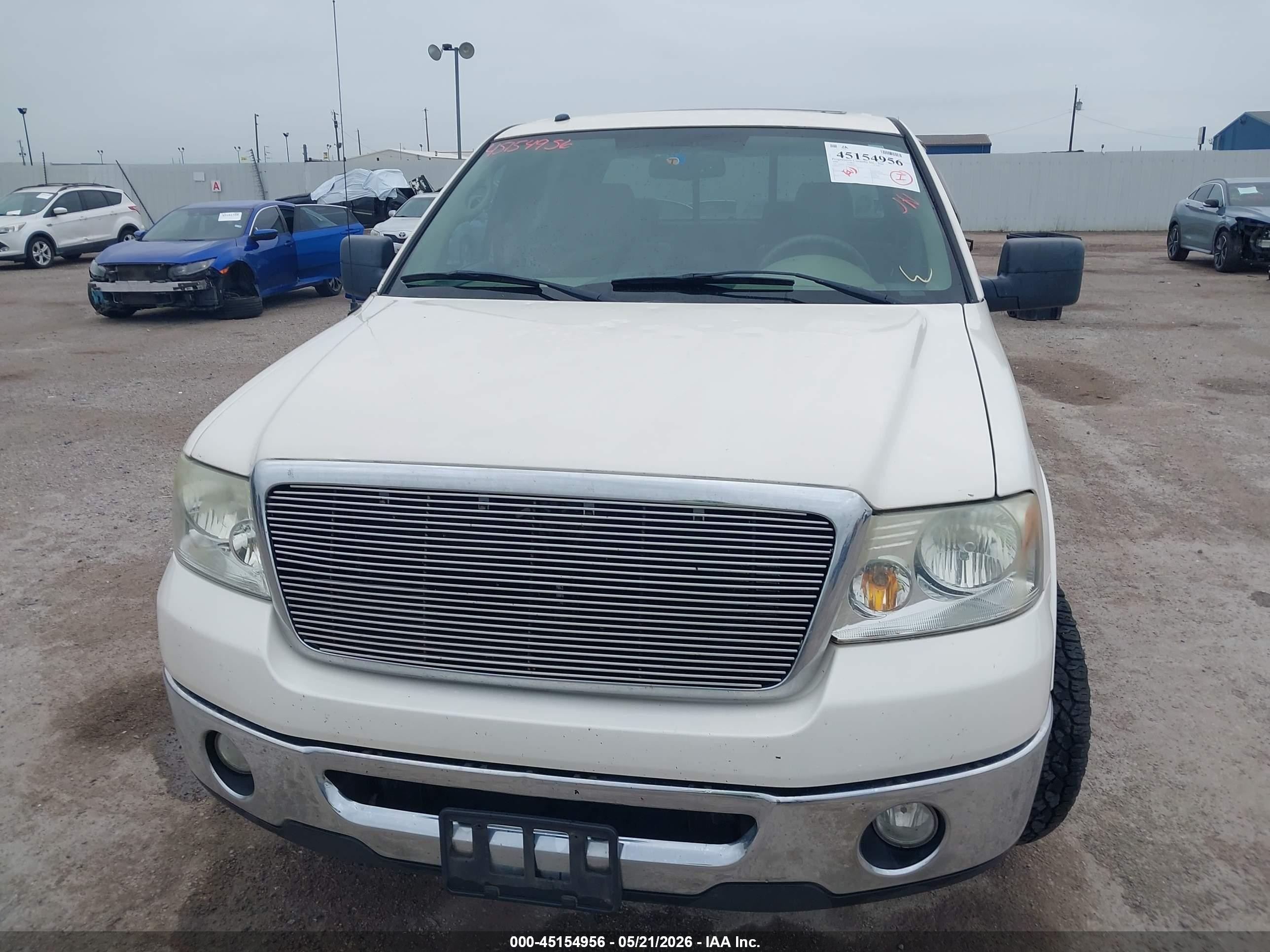 2008 Ford F-150 Lariat Cream vin: 1FTPW12V68FB90374