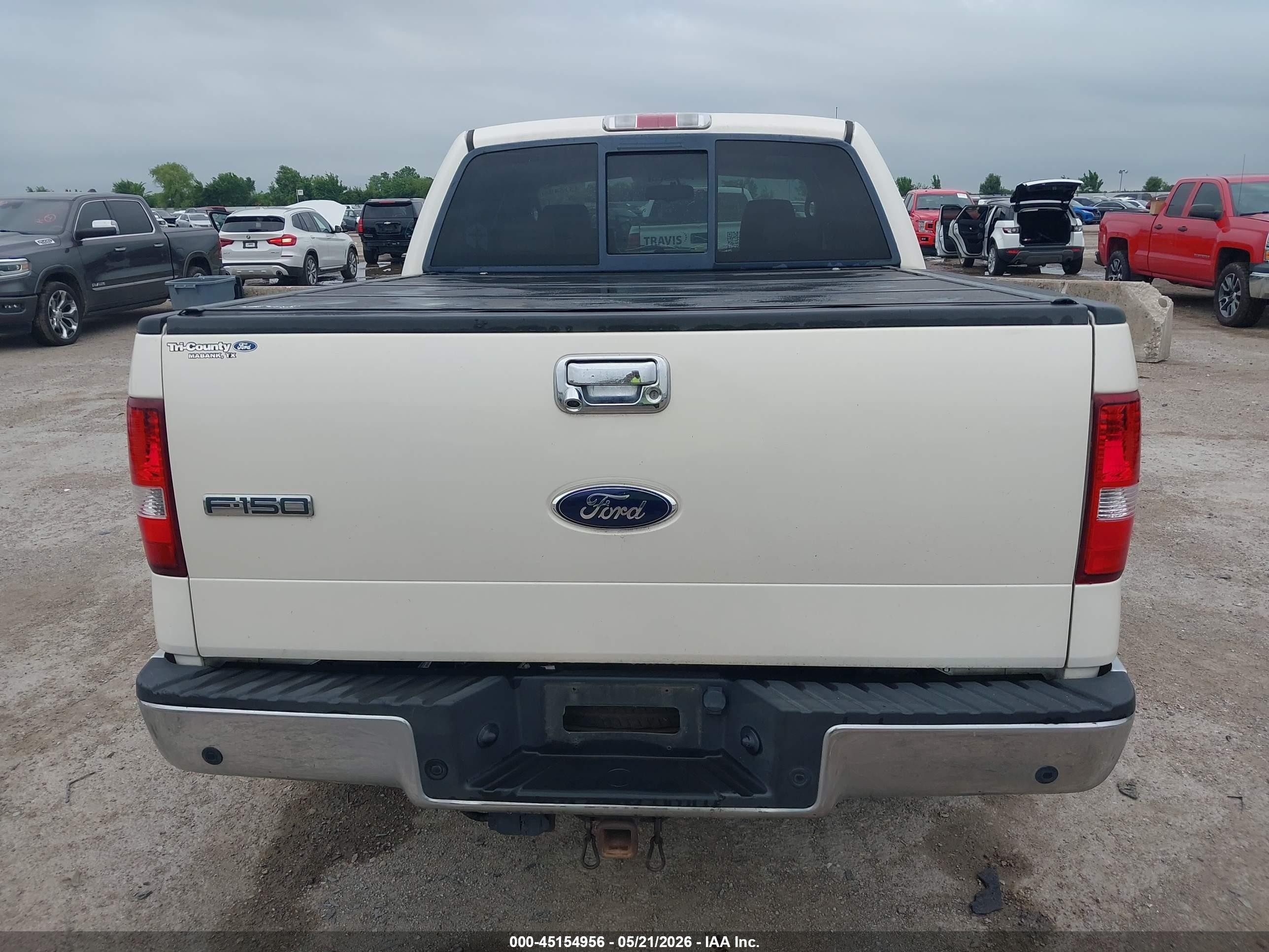 2008 Ford F-150 Lariat Cream vin: 1FTPW12V68FB90374