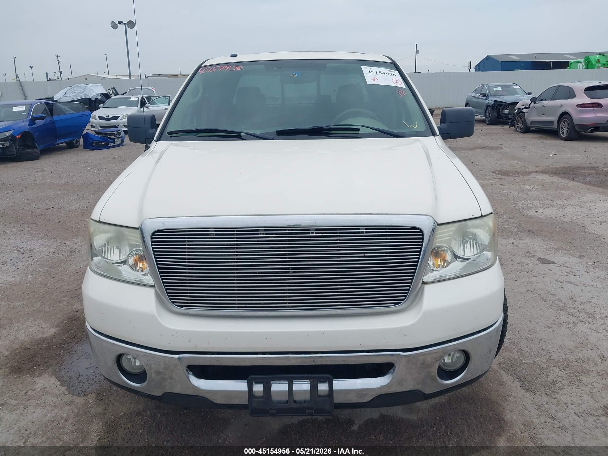 2008 Ford F-150 Lariat Cream vin: 1FTPW12V68FB90374