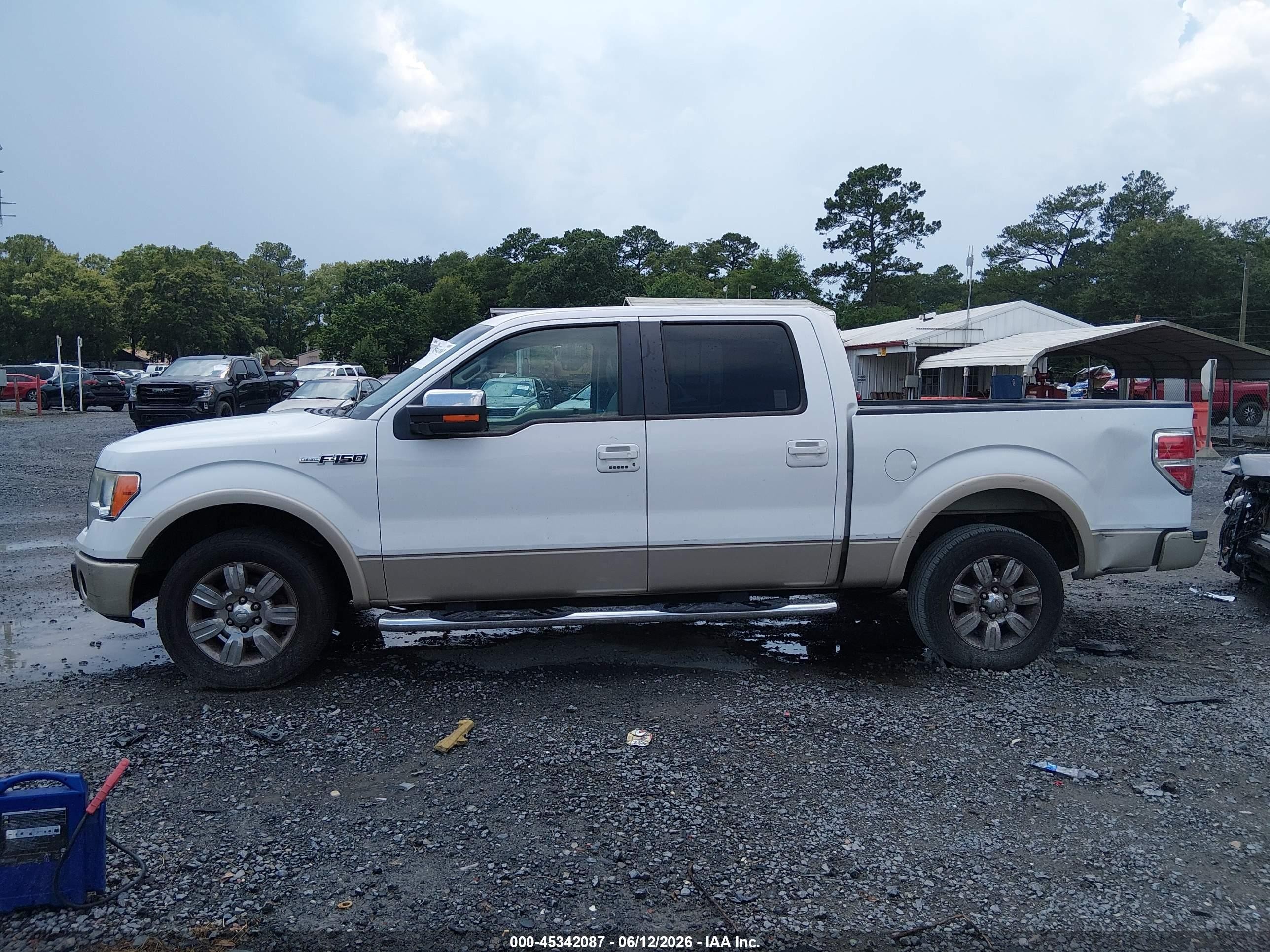2009 Ford F-150 King Ranch/lariat/platinum/xl/xlt White vin: 1FTPW12V69FB45825