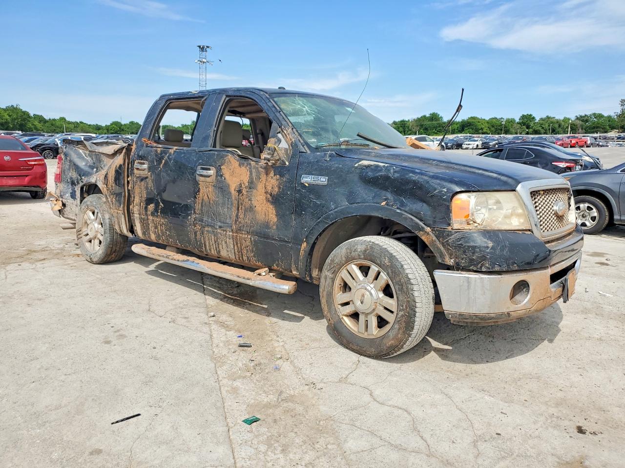 2006 Ford F150 Supercrew Black vin: 1FTPW12V76FA91771