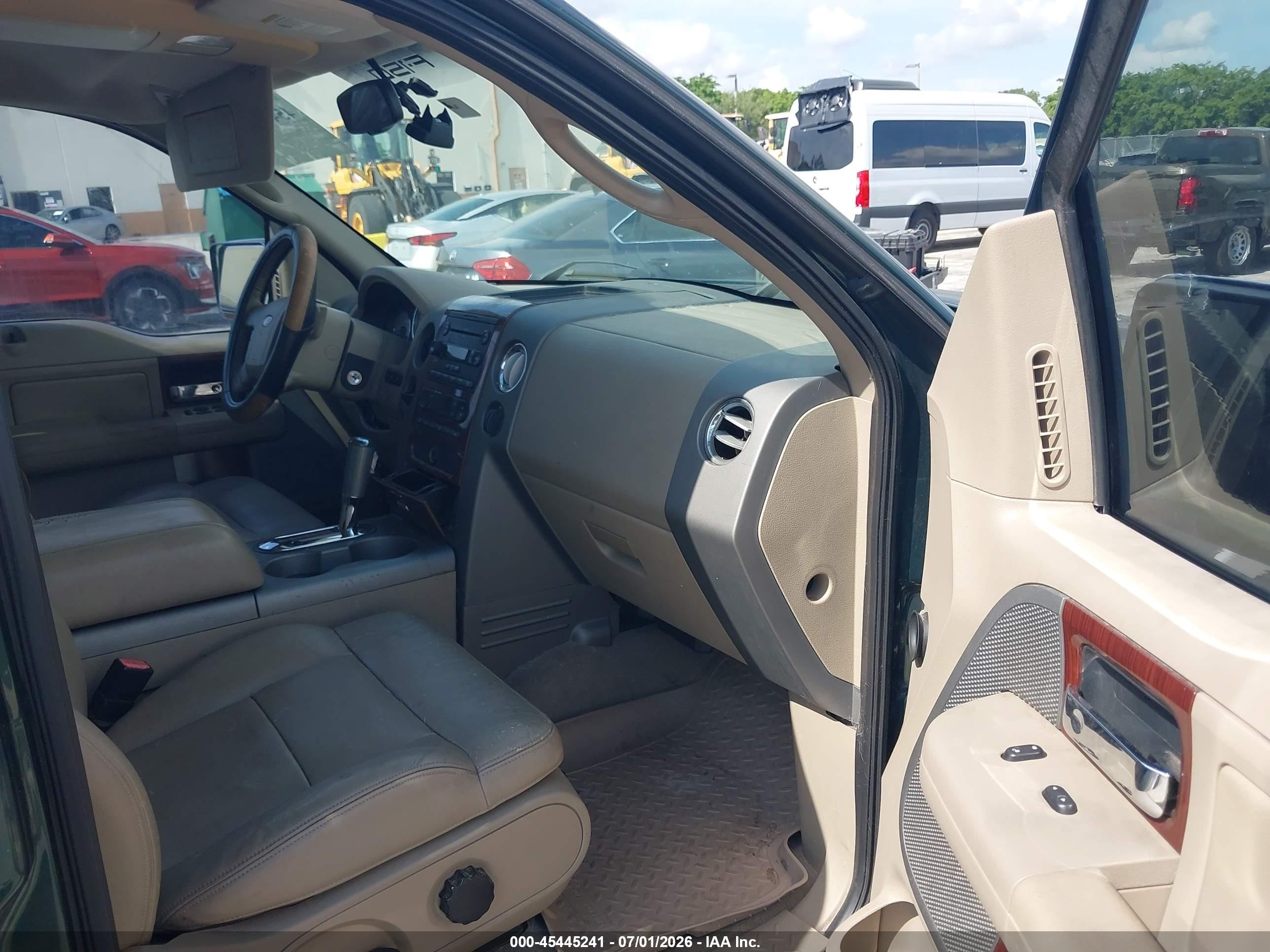 2007 Ford F-150 Lariat/xlt Green vin: 1FTPW12V77KA94050