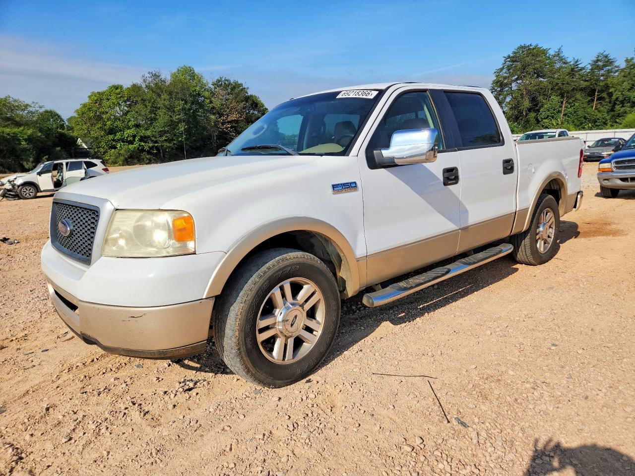 2007 Ford F150 Supercrew White vin: 1FTPW12V77KD50719        
