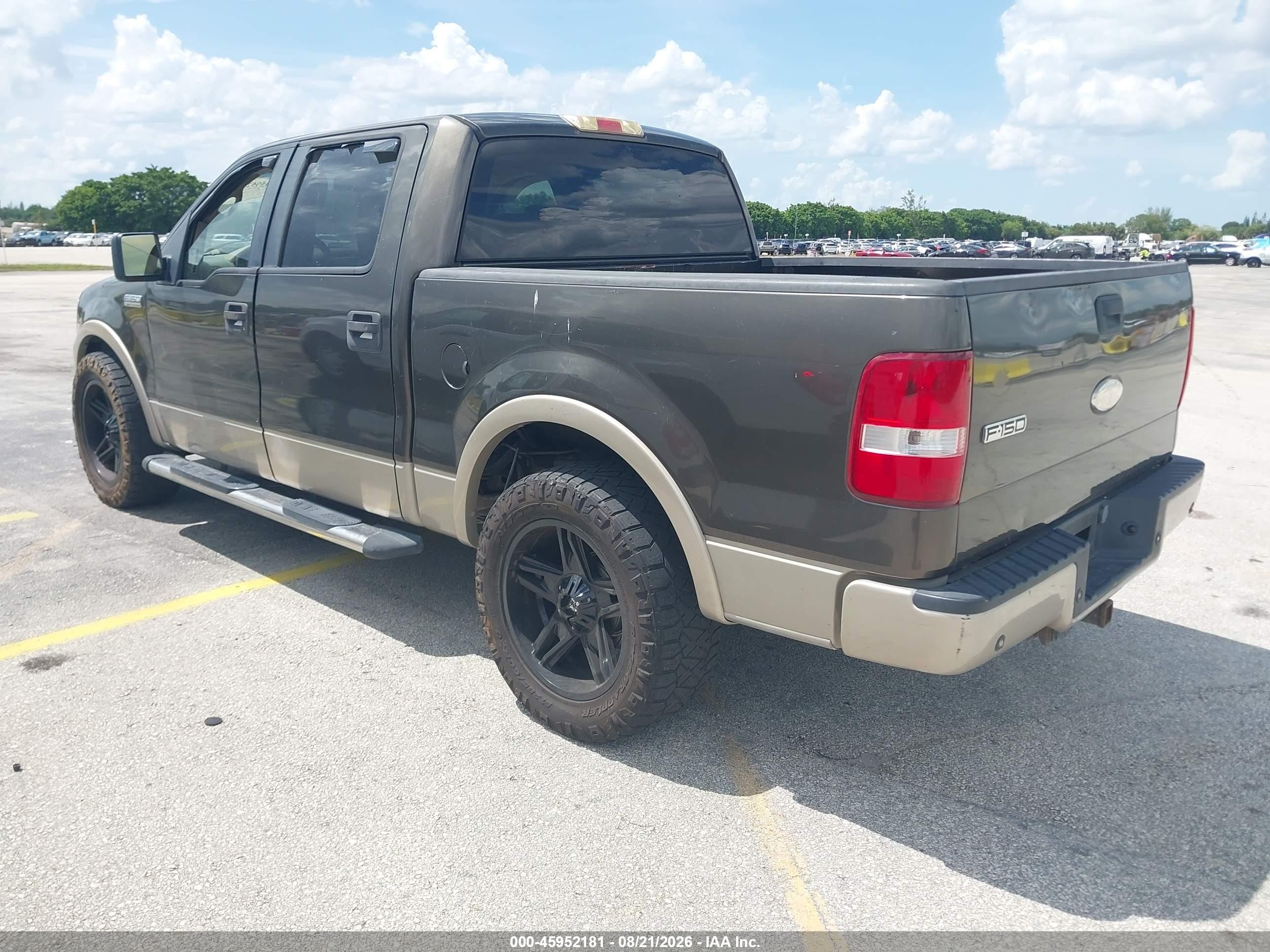 2008 Ford F-150 60th Anniversary/fx2/king Ranch/lariat/xlt Brown vin: 1FTPW12V78FA91207