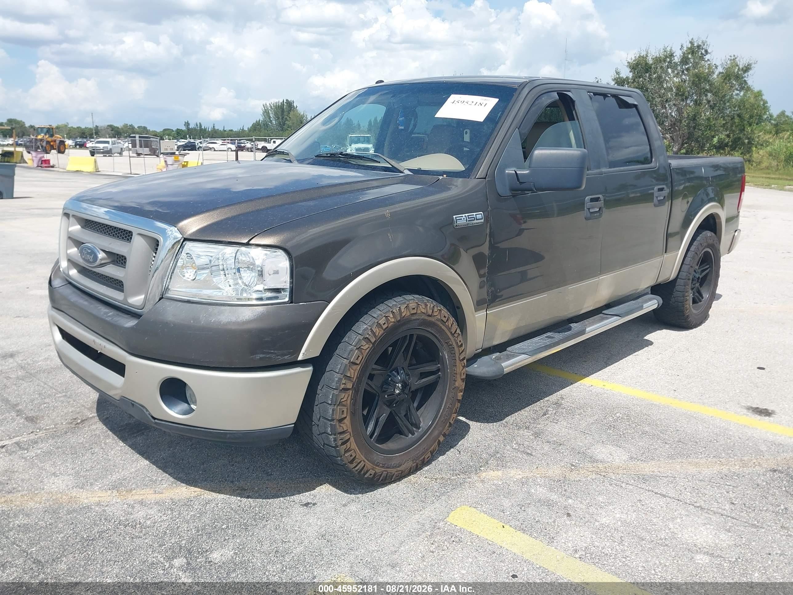 2008 Ford F-150 60th Anniversary/fx2/king Ranch/lariat/xlt Brown vin: 1FTPW12V78FA91207