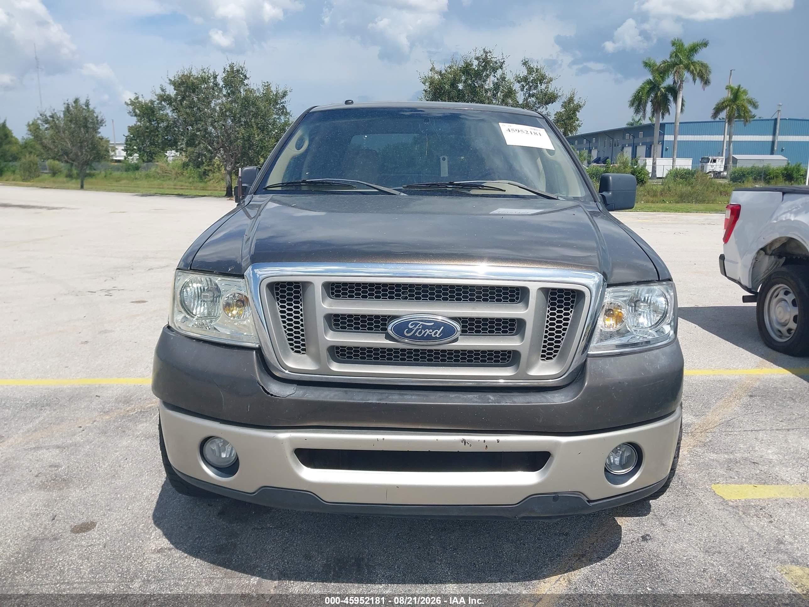2008 Ford F-150 60th Anniversary/fx2/king Ranch/lariat/xlt Brown vin: 1FTPW12V78FA91207