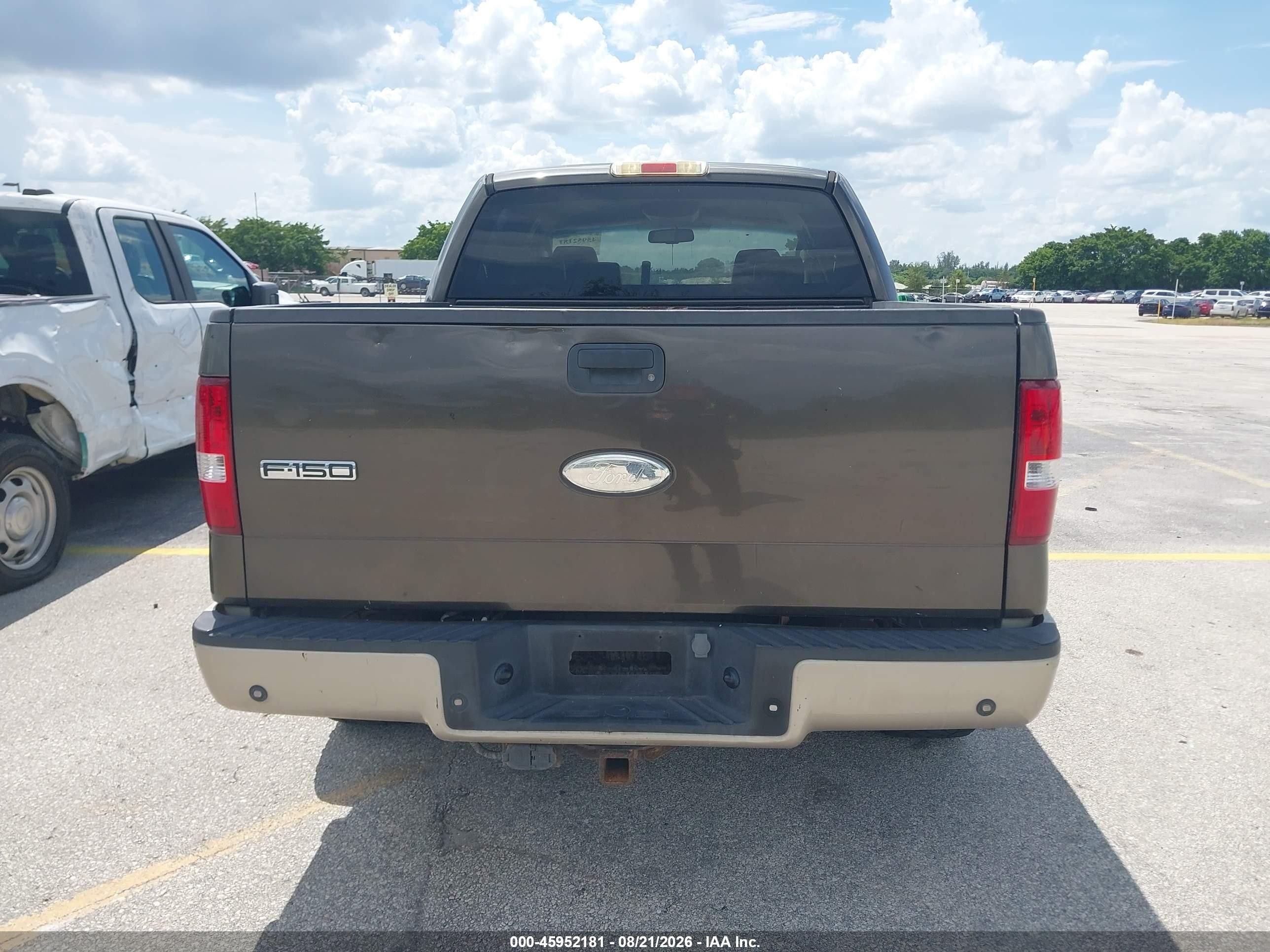 2008 Ford F-150 60th Anniversary/fx2/king Ranch/lariat/xlt Brown vin: 1FTPW12V78FA91207