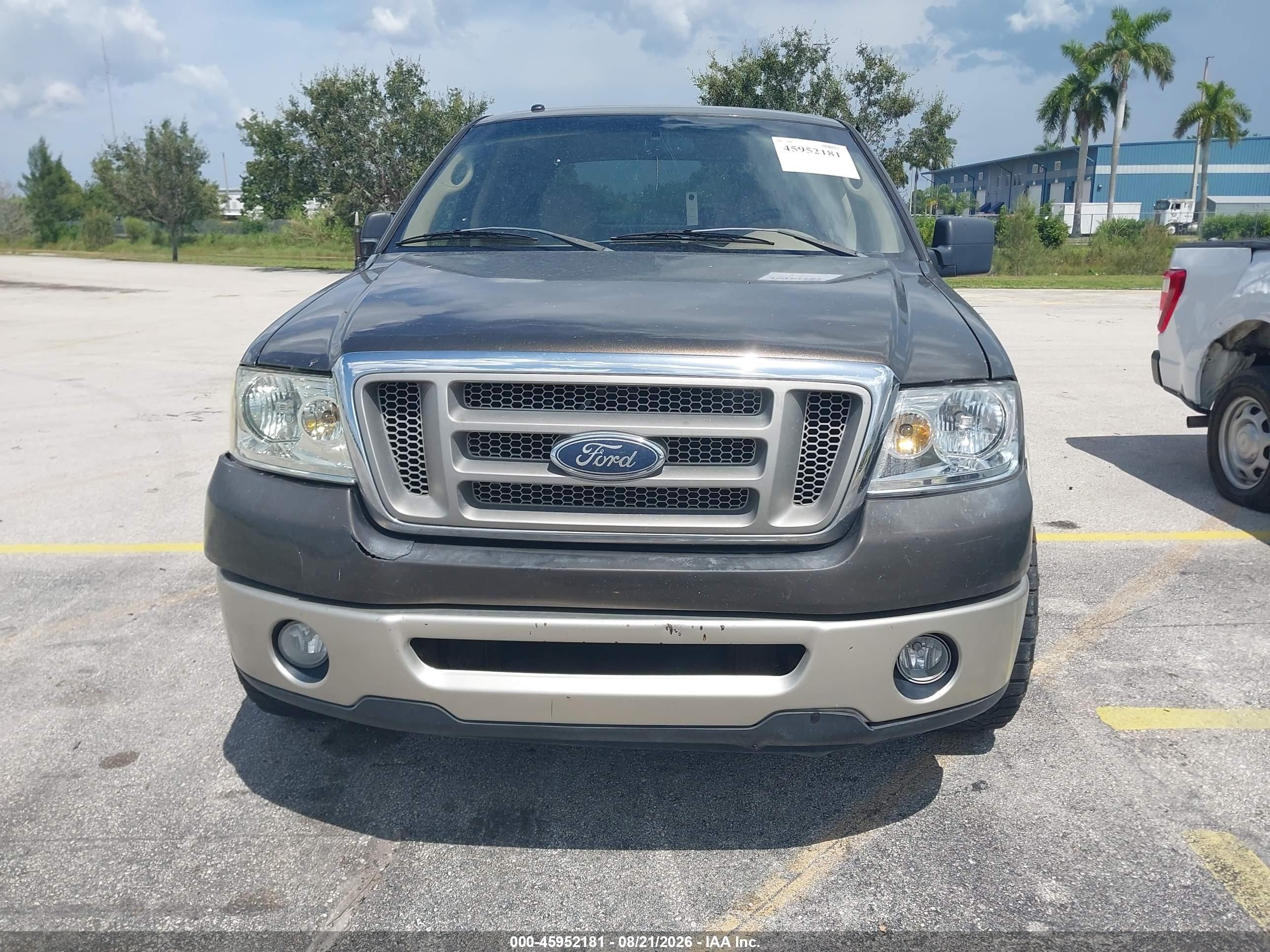 2008 Ford F-150 60th Anniversary/fx2/king Ranch/lariat/xlt Brown vin: 1FTPW12V78FA91207