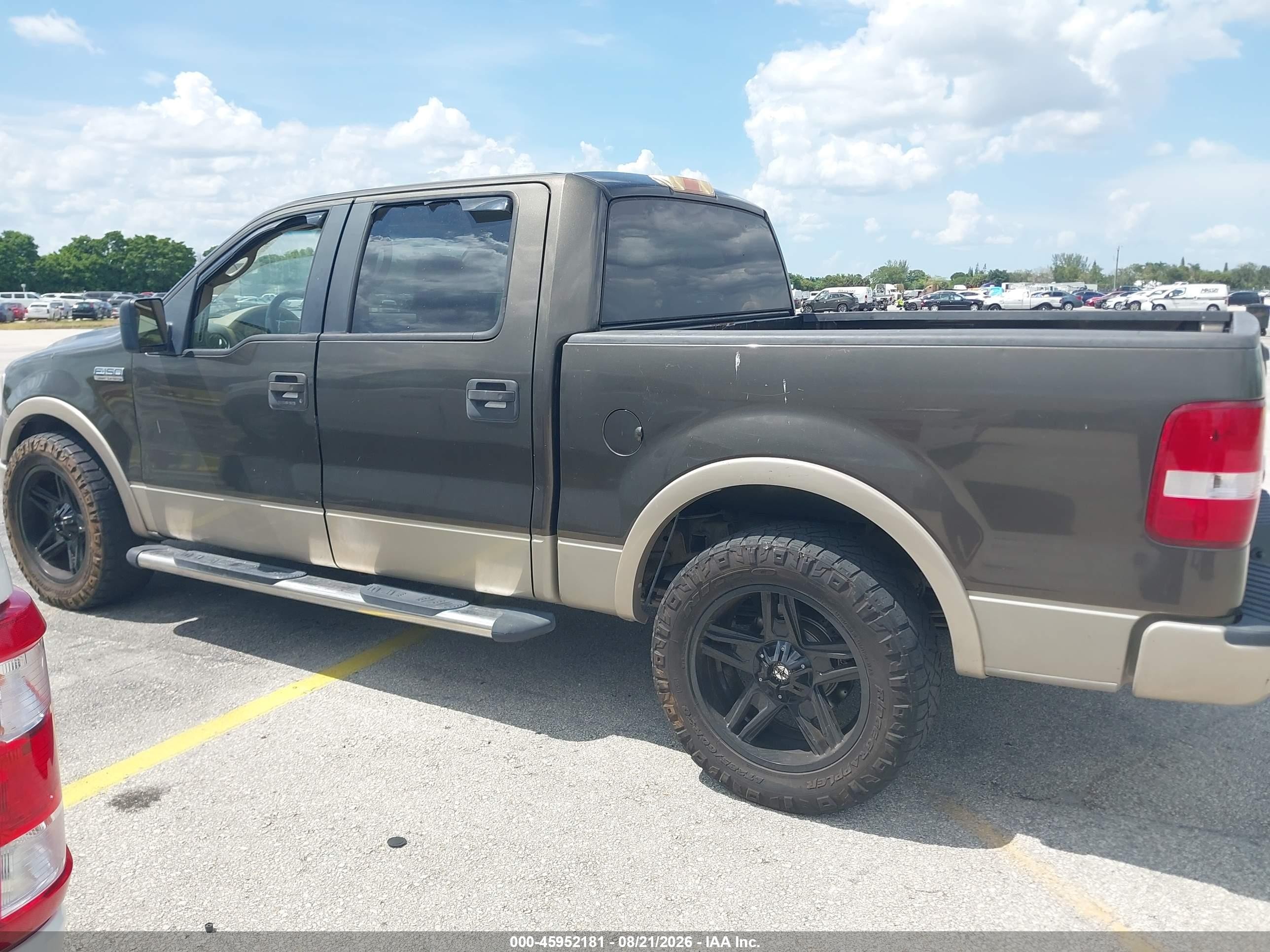 2008 Ford F-150 60th Anniversary/fx2/king Ranch/lariat/xlt Brown vin: 1FTPW12V78FA91207
