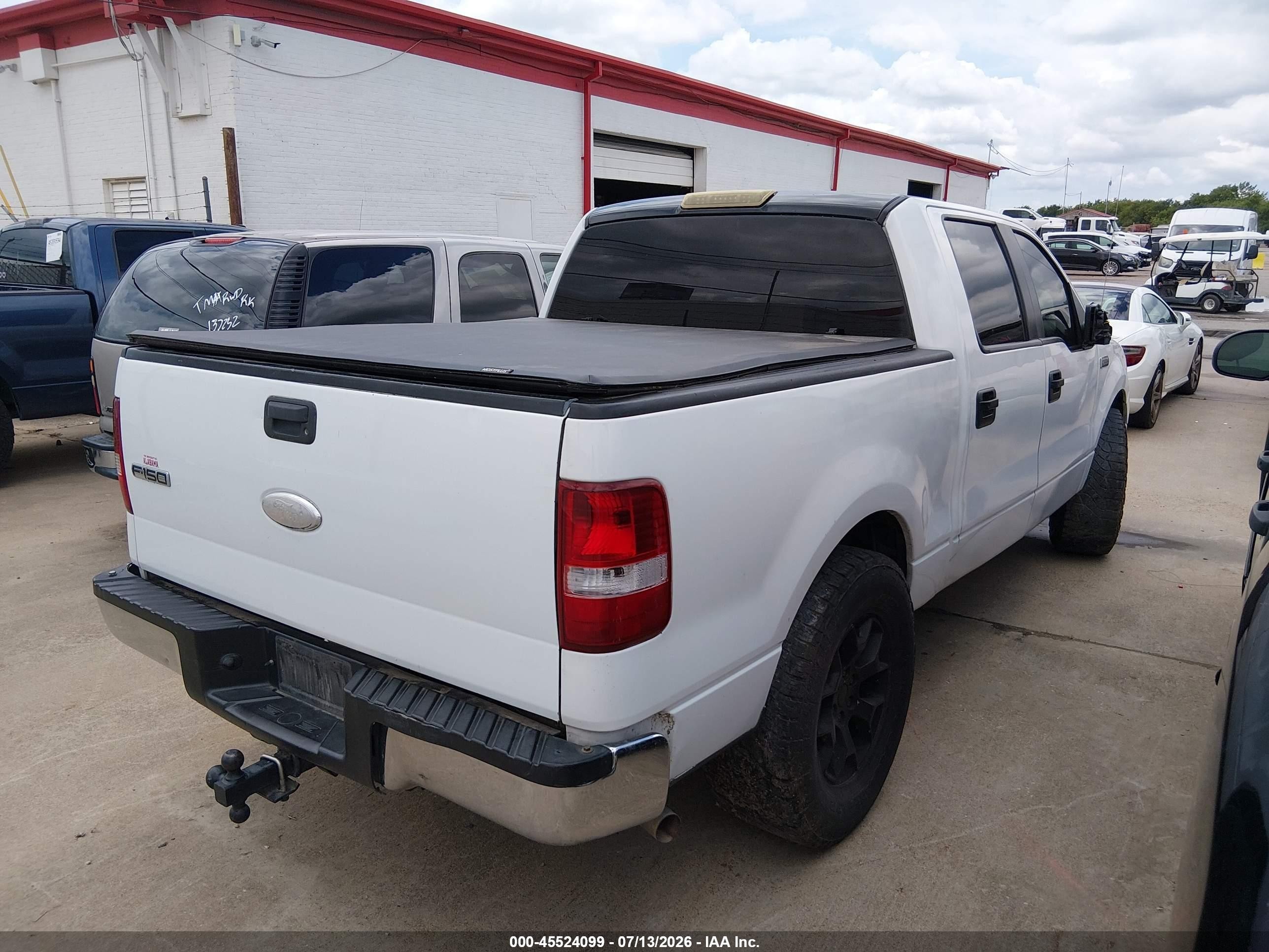 2008 Ford F-150 Lariat/xlt White vin: 1FTPW12V78FB95695
