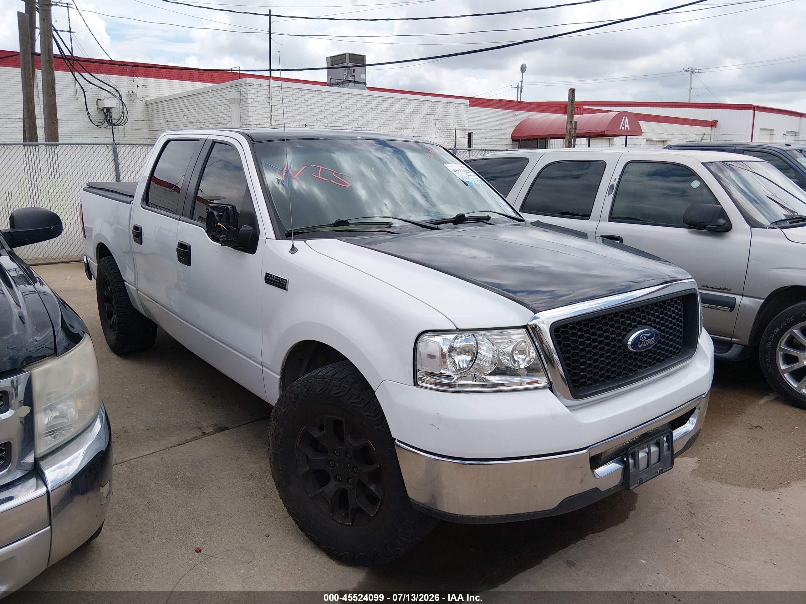 2008 Ford F-150 Lariat/xlt Белый vin: 1FTPW12V78FB95695