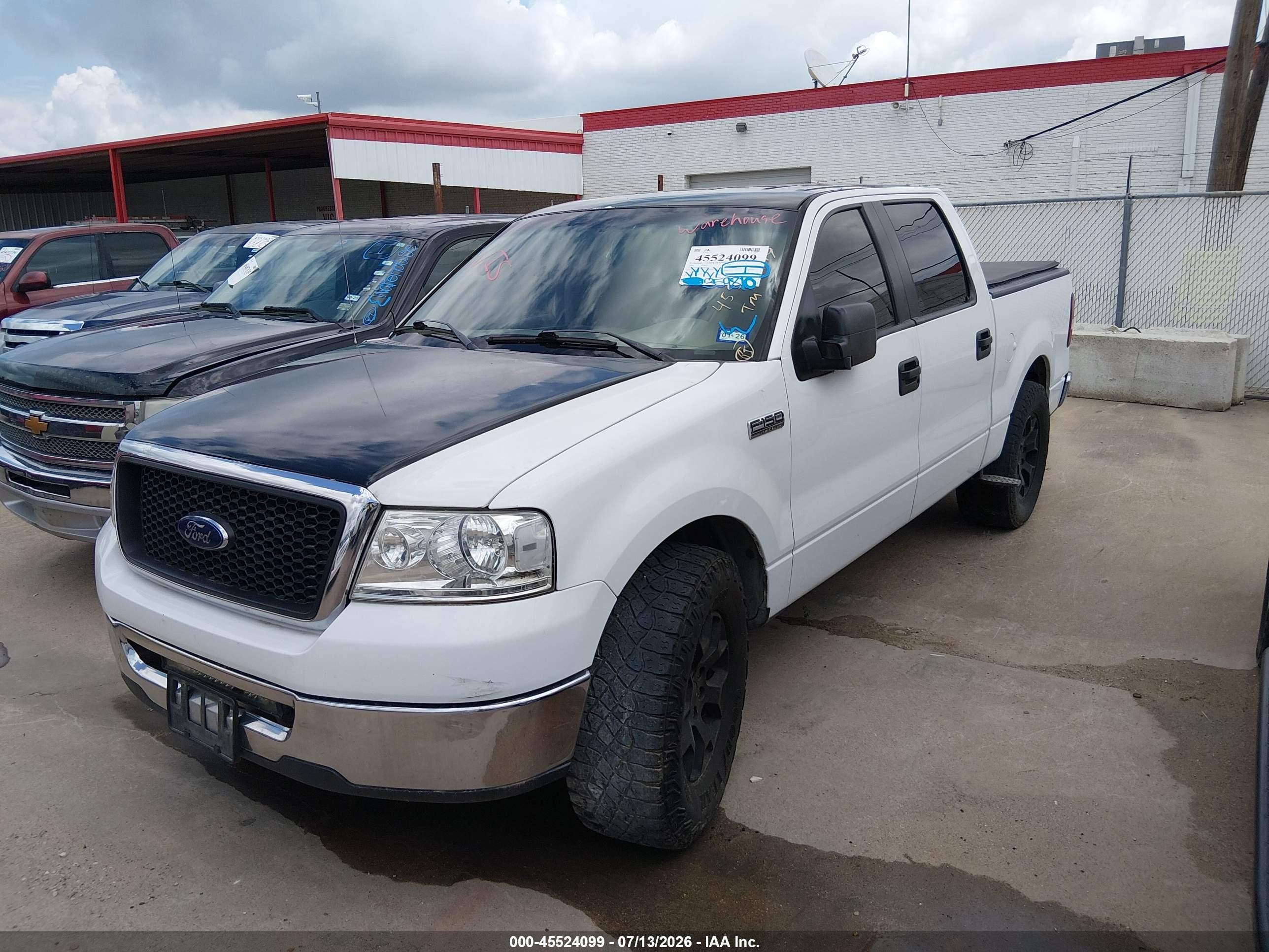 2008 Ford F-150 Lariat/xlt White vin: 1FTPW12V78FB95695