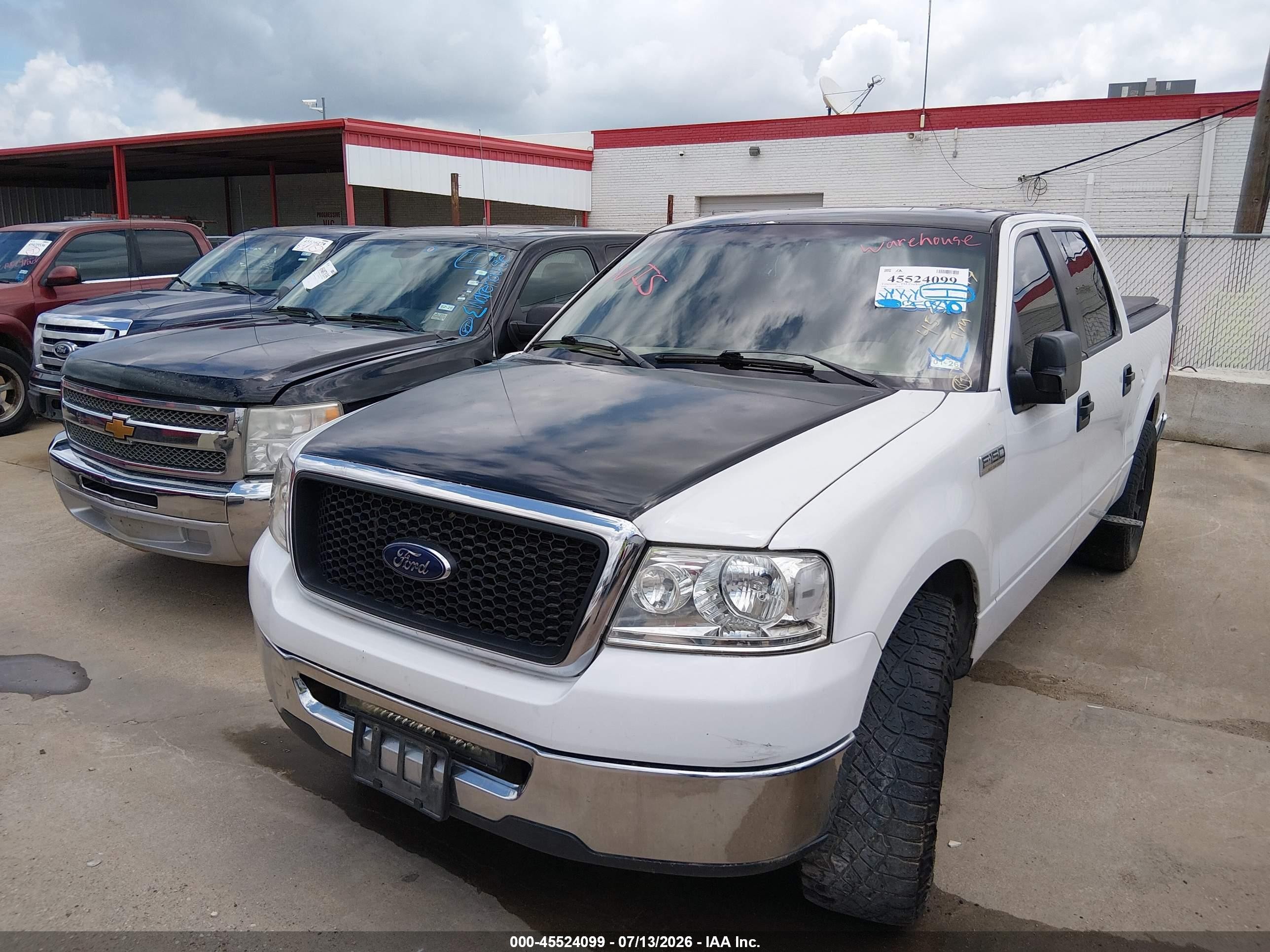 2008 Ford F-150 Lariat/xlt White vin: 1FTPW12V78FB95695