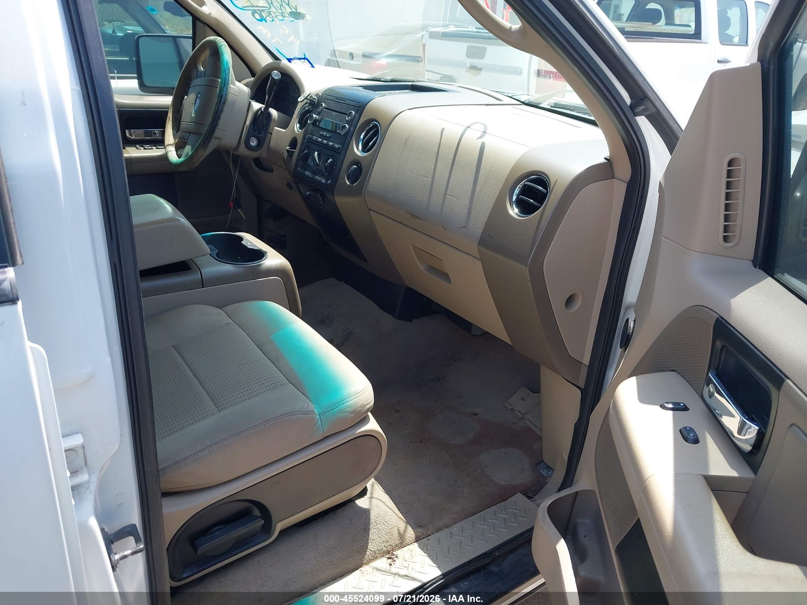 2008 Ford F-150 Lariat/xlt White vin: 1FTPW12V78FB95695