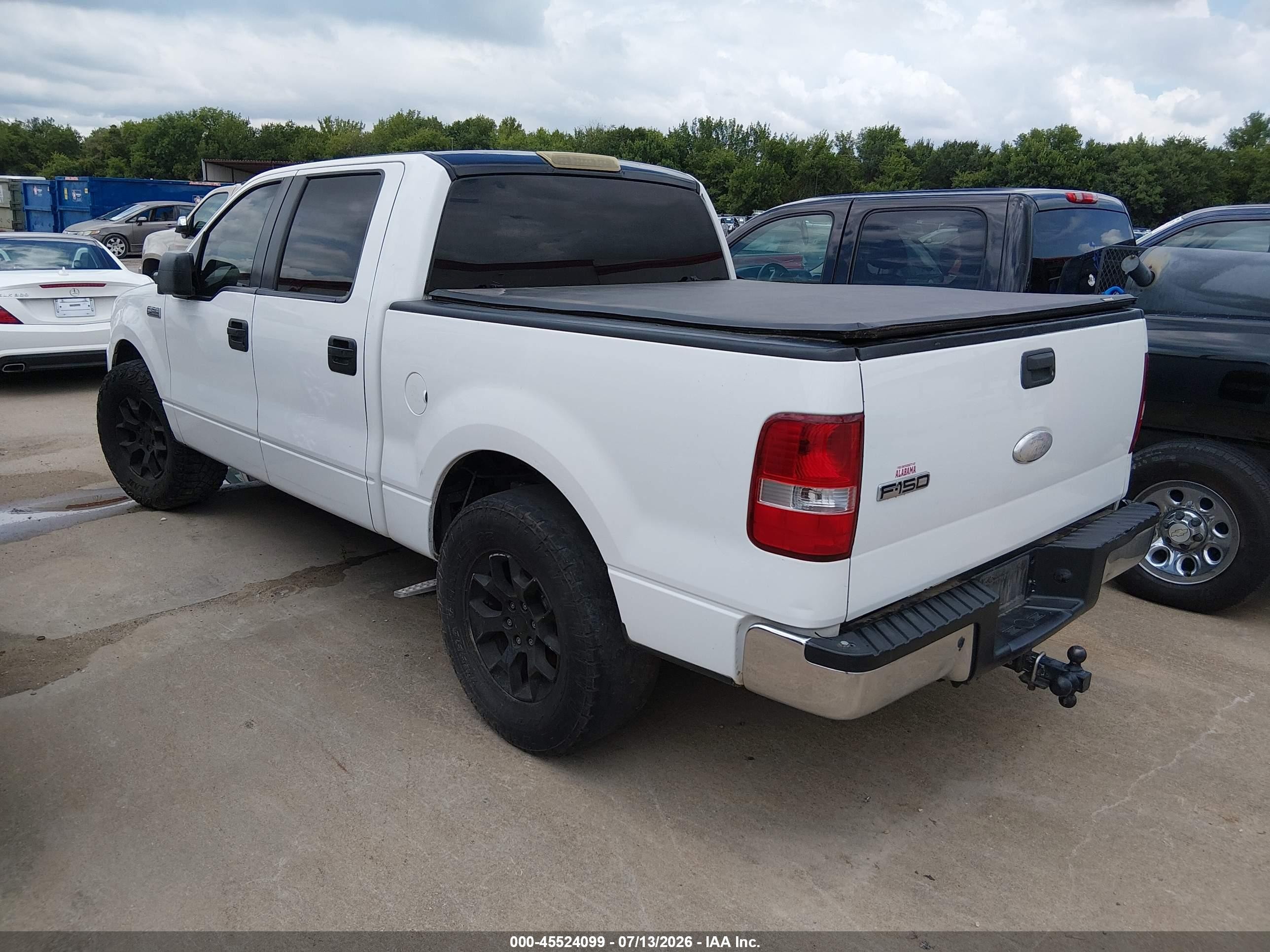 2008 Ford F-150 Lariat/xlt White vin: 1FTPW12V78FB95695